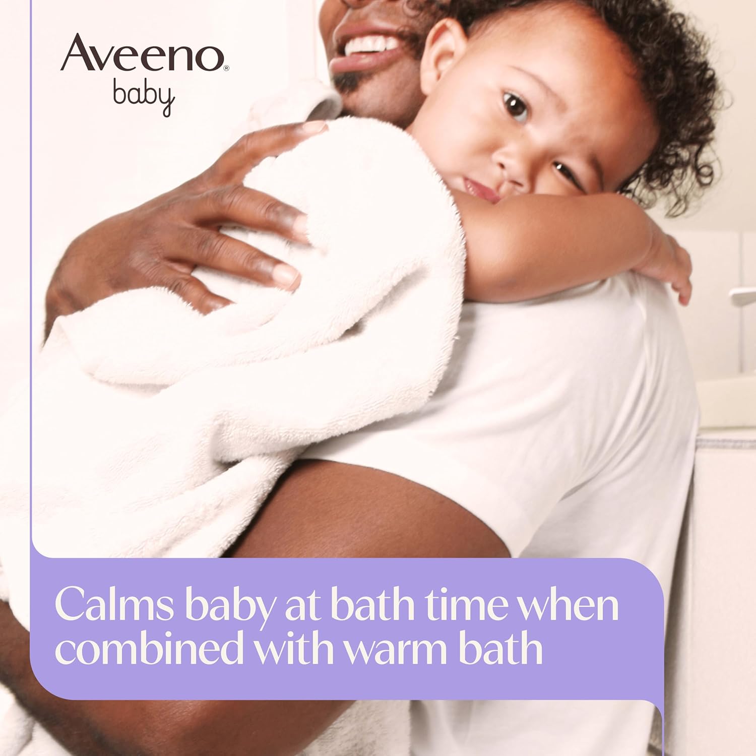 Aveeno Baby Nighttime Calming Comfort Bath, Baby Body Wash for Skin & Hair with Natural Oat Extract, Soothing Lavender & Vanilla Scent, Tear-Free Formula, No Added Parabens & Phthalates, 18 Fl Oz