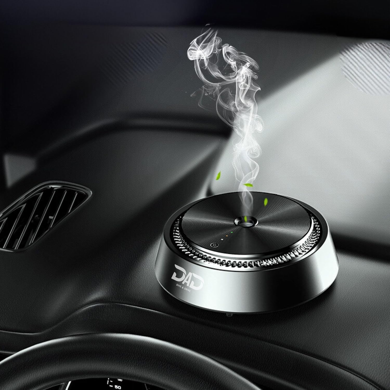 Smart Car Atomizing Aromatherapy Car Scent Diffuser | Aluminum Alloy Cordless | Automatic Shut On/Off with Motion Sensor | Wireless Essential Oil Low Noise Air Freshener Diffuser (Fragrance Included)