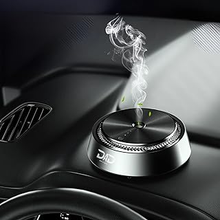 Smart Car Atomizing Aromatherapy Car Scent Diffuser | Aluminum Alloy Cordless | Automatic Shut On/Off with Motion Sensor | Wireless Essential Oil Low Noise Air Freshener Diffuser (Fragrance Included)