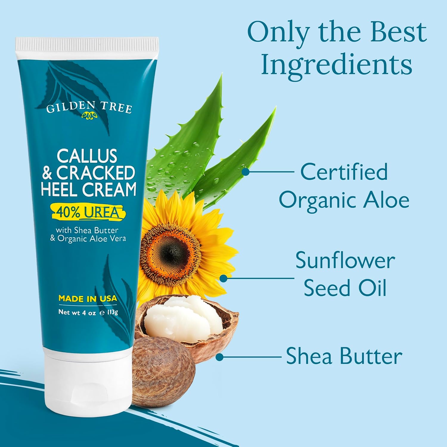 Breathe Easy Shower Steamers + Callus & Cracked Heel Cream with 40% Urea, Shea Butter and Organic Aloe Vera