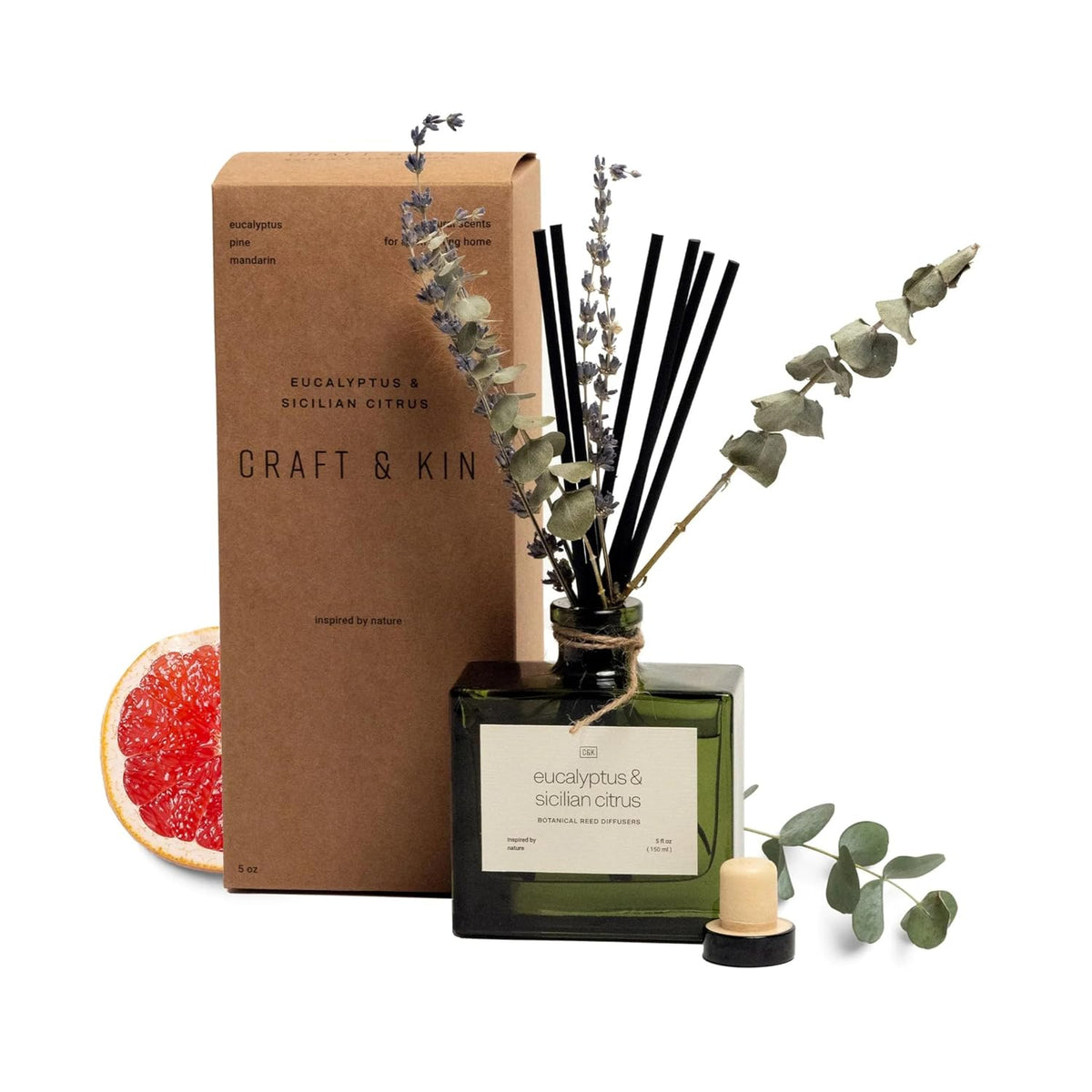 Craft & Kin Reed Diffuser with Dried Flowers
