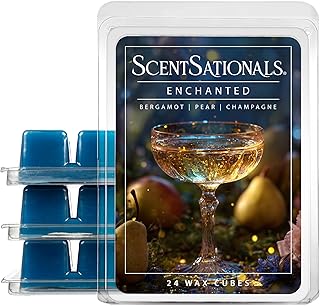 Scentsationals Enchanted Scented Wax Melts - Bergamot, Pear, & Champagne, 10oz (24 Cubes)