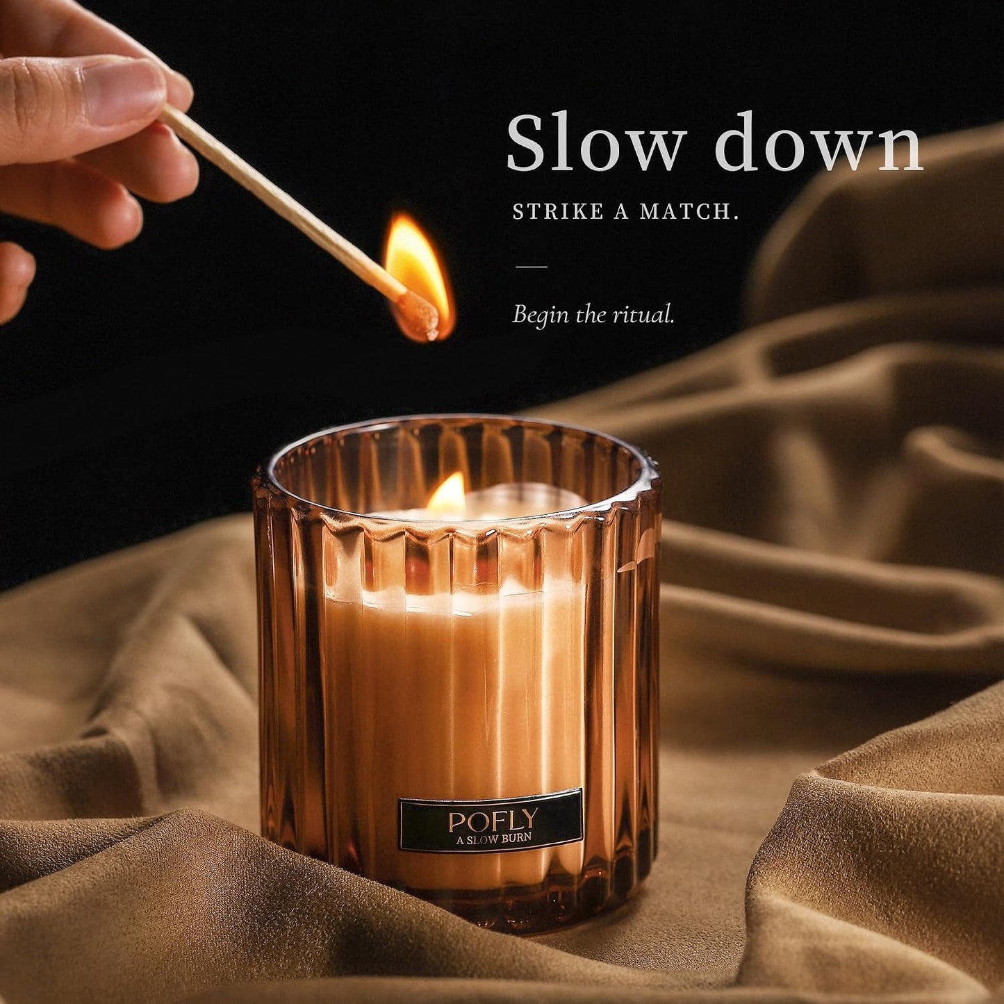 Roasted Coffee Scented Candle with Crackling Wood Wick, Hand Poured Soy Wax Candle, Long Lasting Aromatherapy Candle for Home, Candles for Men, 5.29 Oz