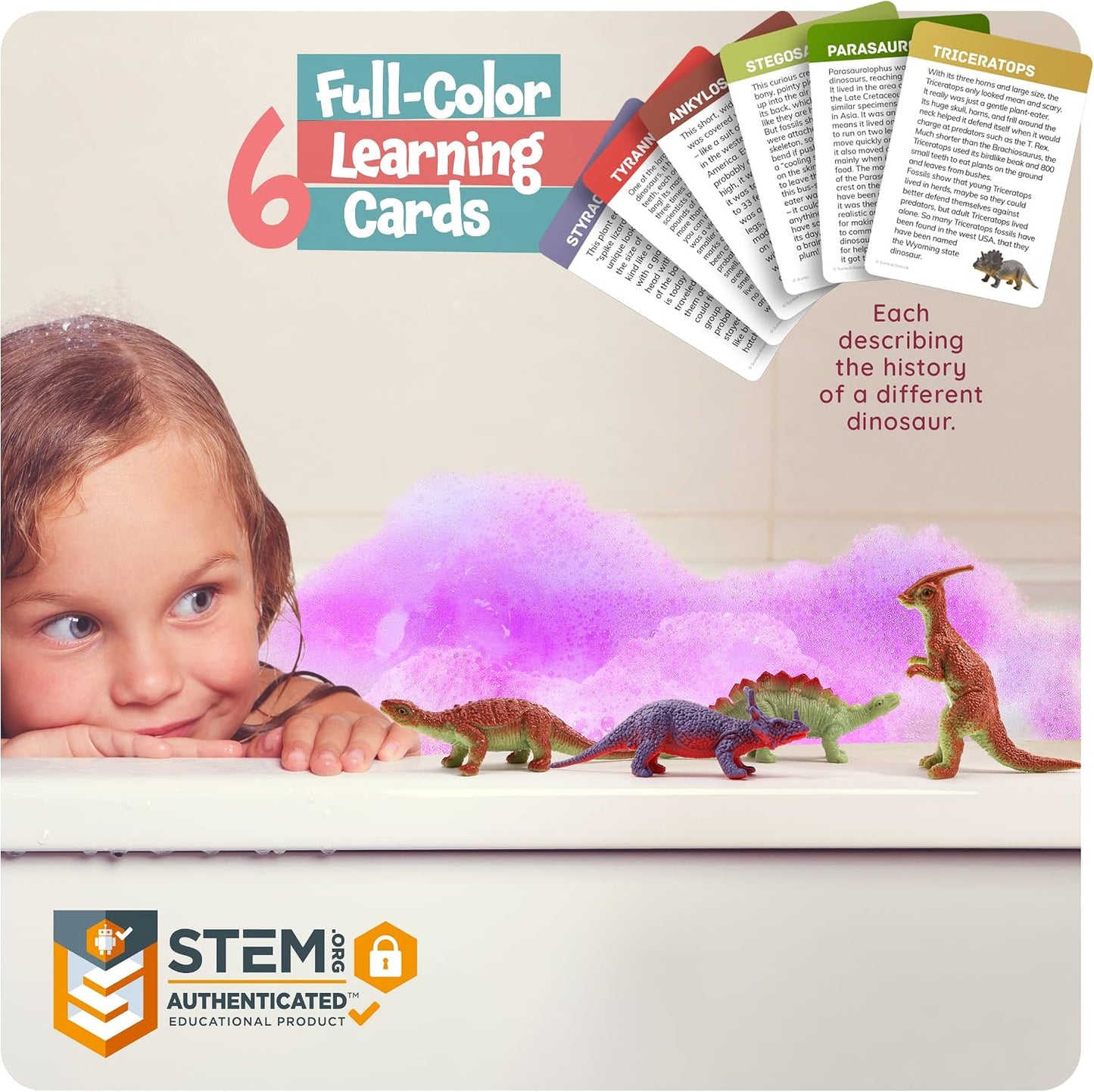 Dan&Darci Dino Egg Bath Bombs for Kids - Easter Basket Stuffers - Kid Baths Bomb with Surprise Inside - Dinosaur Toys Gift for Boys and Girls Ages 6 7 8 Years Old Gifts - Fun Educational Toy Fizzy