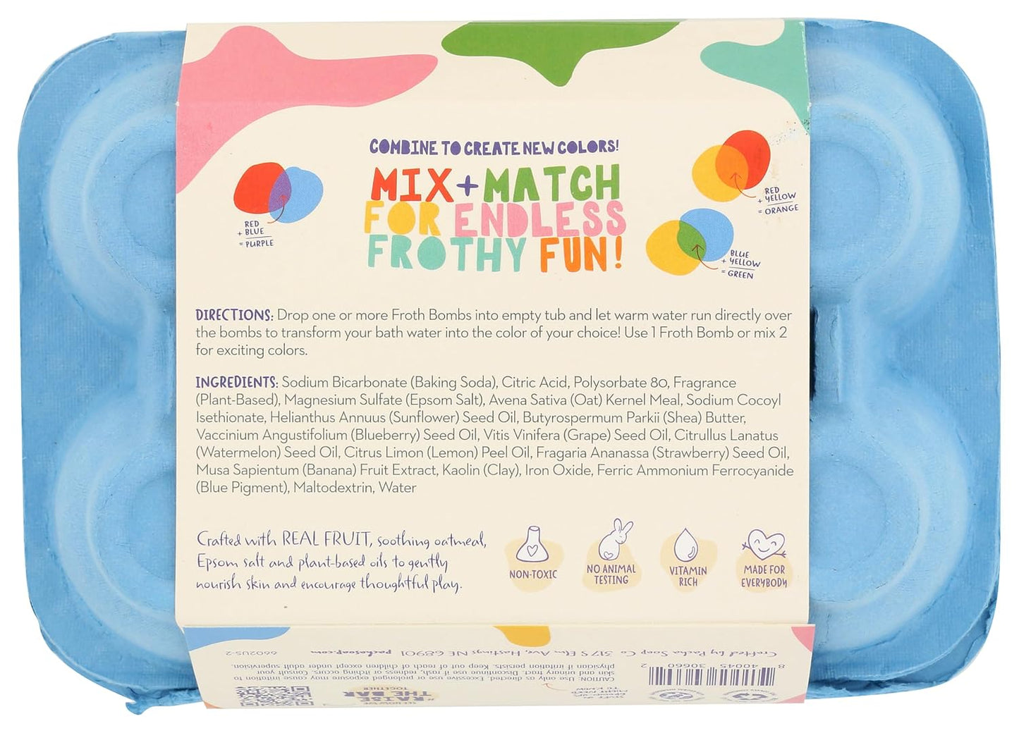 Pacha Soap Color Changing Froth Bomb 6 Count, 12 OZ