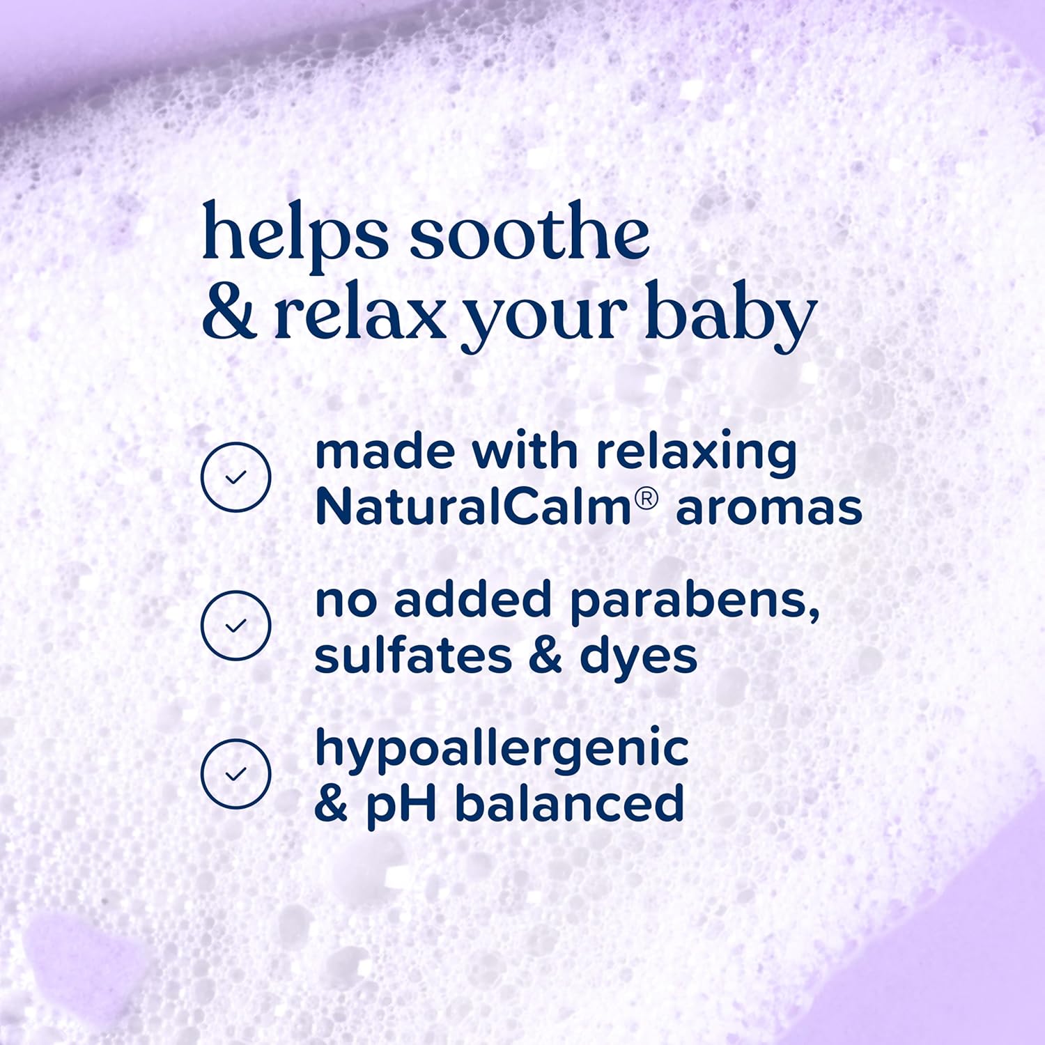 Johnson's Baby Bedtime Moisture Body Wash, Soothing NaturalCalm Aromas, Nighttime Bath Wash to Help Calm Baby Before Bed, Baby Wash, No added Parabens & Sulfates, 27.1 fl. oz