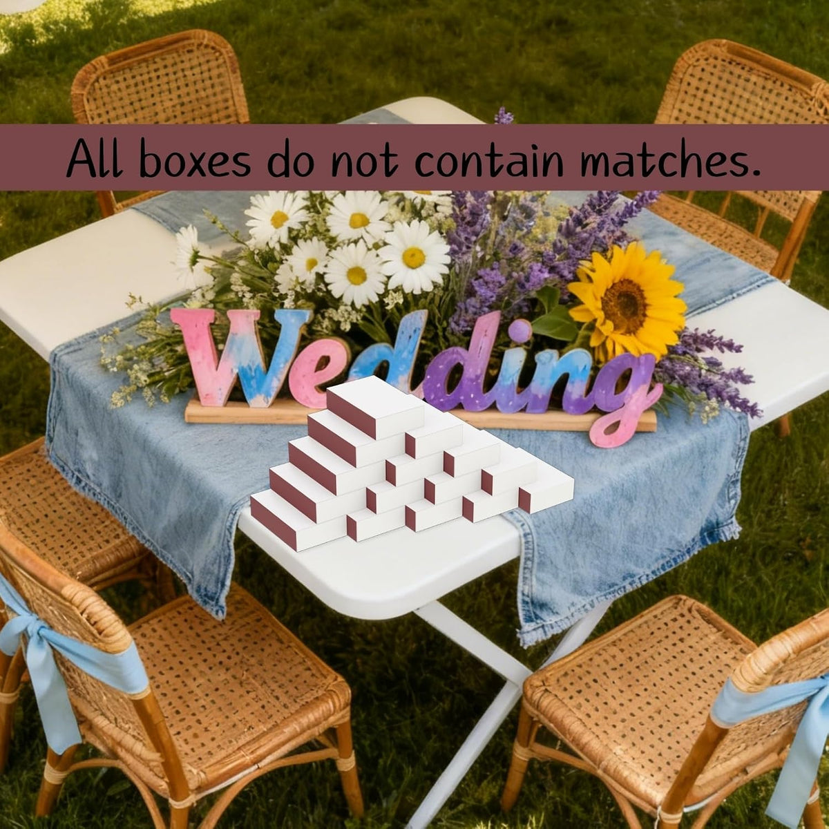 LONGIM 60pcs Blank Match Boxes without Matches Empty Matchboxes for Crafts