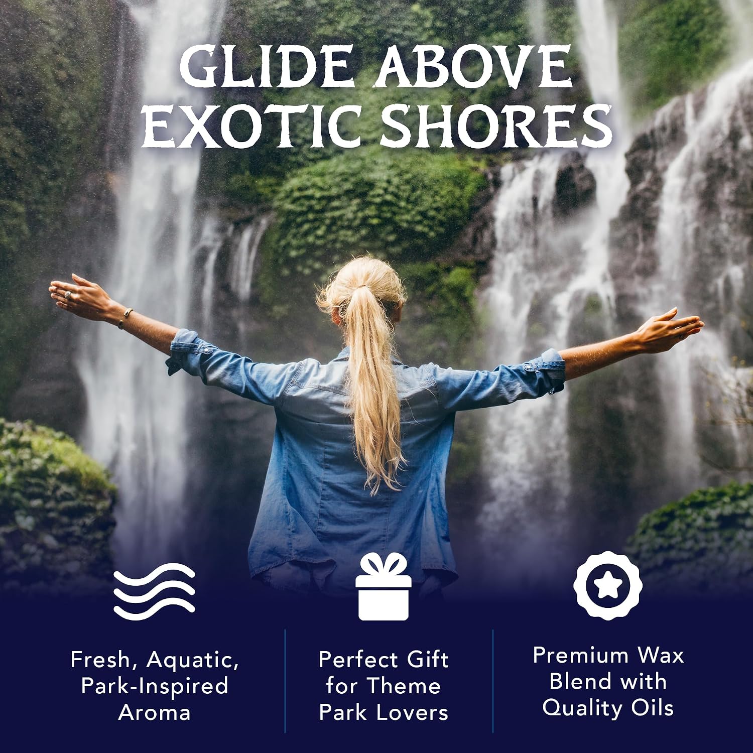 Park Scents Passage Flight Candle - Super Accurate Smell of the Ocean Scene in Flight of Passage Ride - Soy Blend Vegan and Cruelty Free - Handmade in the USA | 8 oz. tin