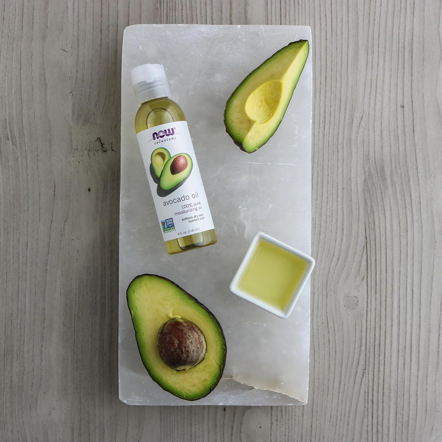 NOW Foods Solutions, Avocado Oil, 100% Pure Moisturizing Oil, Nutrient Rich and Hydrating, 4-Ounce