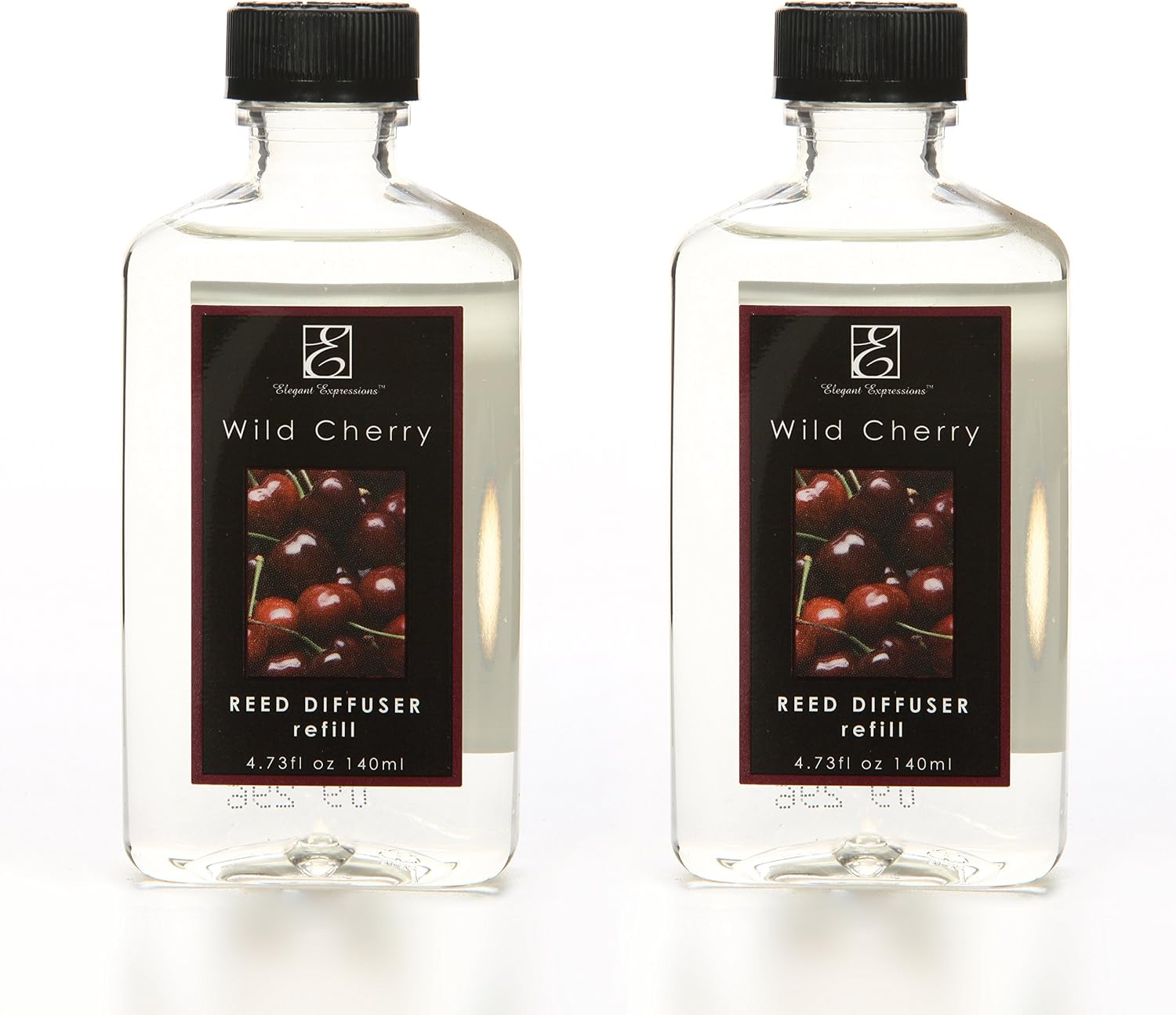 Hosley Wild Cherry Scent Reed Diffuser Refill Oil, Set of 2 (140 ml Each), Long-Lasting Home Fragrance Refill for Aromatherapy, Living Room, Bathroom & Office