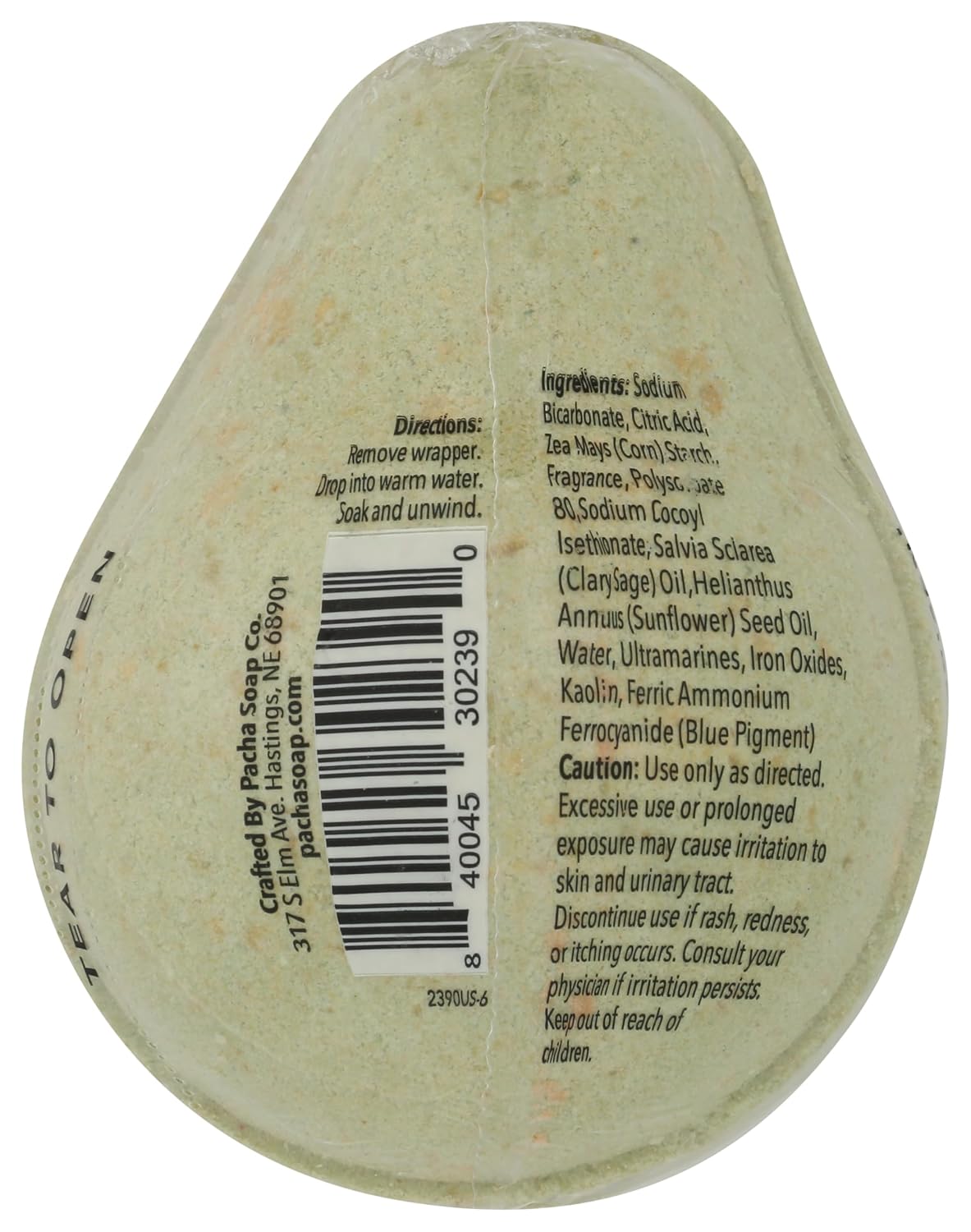 PACHA SOAP Avocado Froth Bomb, 7 OZ