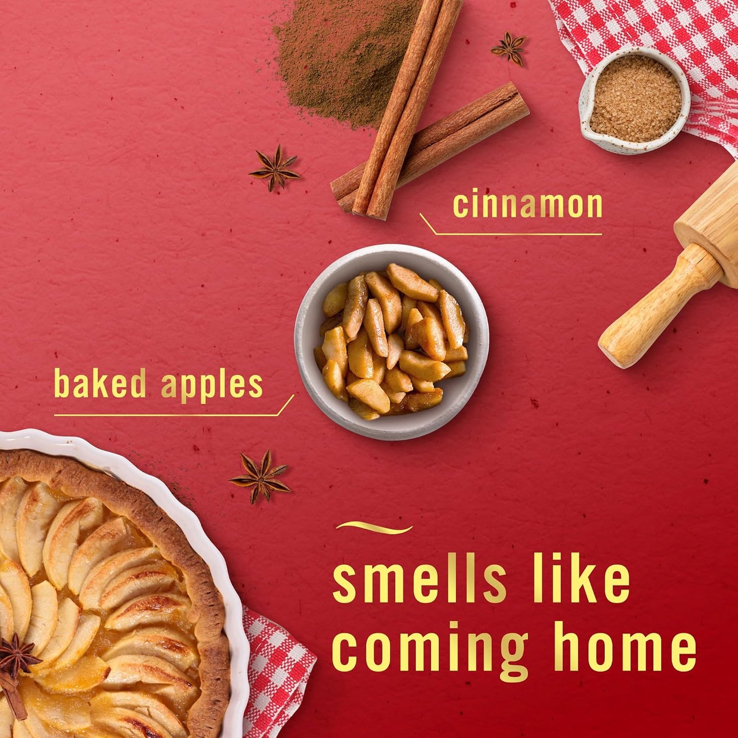 Febreze Air Mist Air Freshener Spray, Odor-Fighting Room Spray for Home, Bathroom, & Kitchen, Holiday Scents, Baked Cinnamon Apples & Cranberry Crumble & Heavy Duty Scents, 8.8oz, 3ct (1 of each)