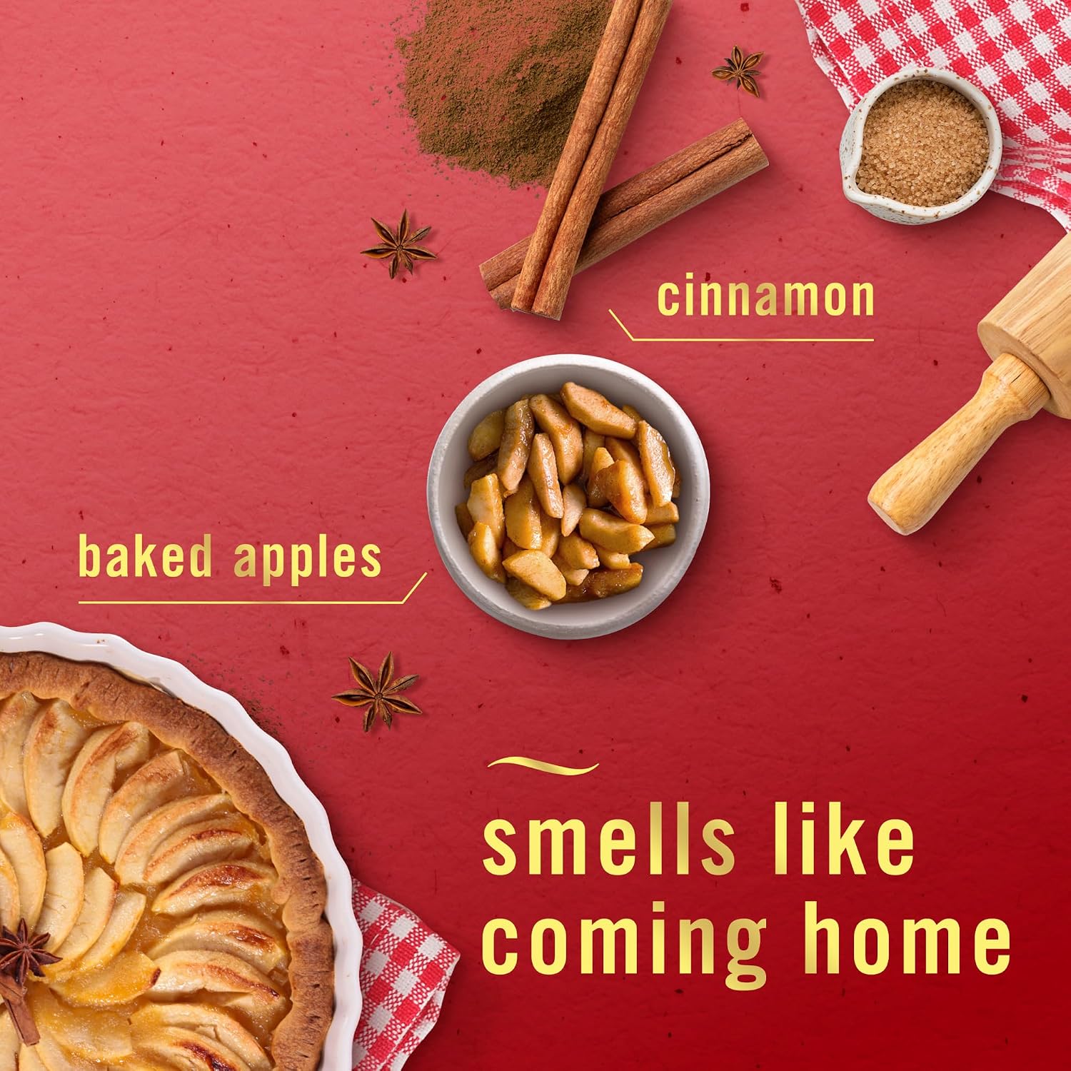 Febreze Air Mist Air Freshener Spray, Odor-Fighting Room Spray for Home, Bathroom, & Kitchen, Holiday Scents, Baked Cinnamon Apples & Cranberry Crumble & Heavy Duty Scents, 8.8oz, 3ct (1 of each)
