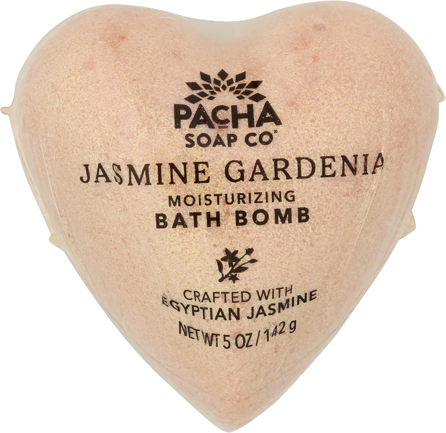 Pacha Soap Jasmine Gardenia Heart Froth Bomb, 5 Oz