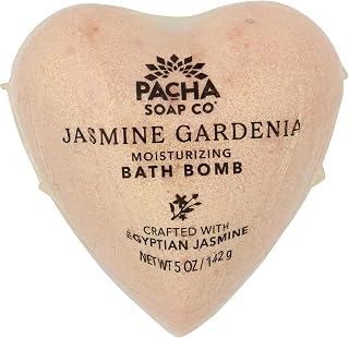 Pacha Soap Jasmine Gardenia Heart Froth Bomb, 5 Oz