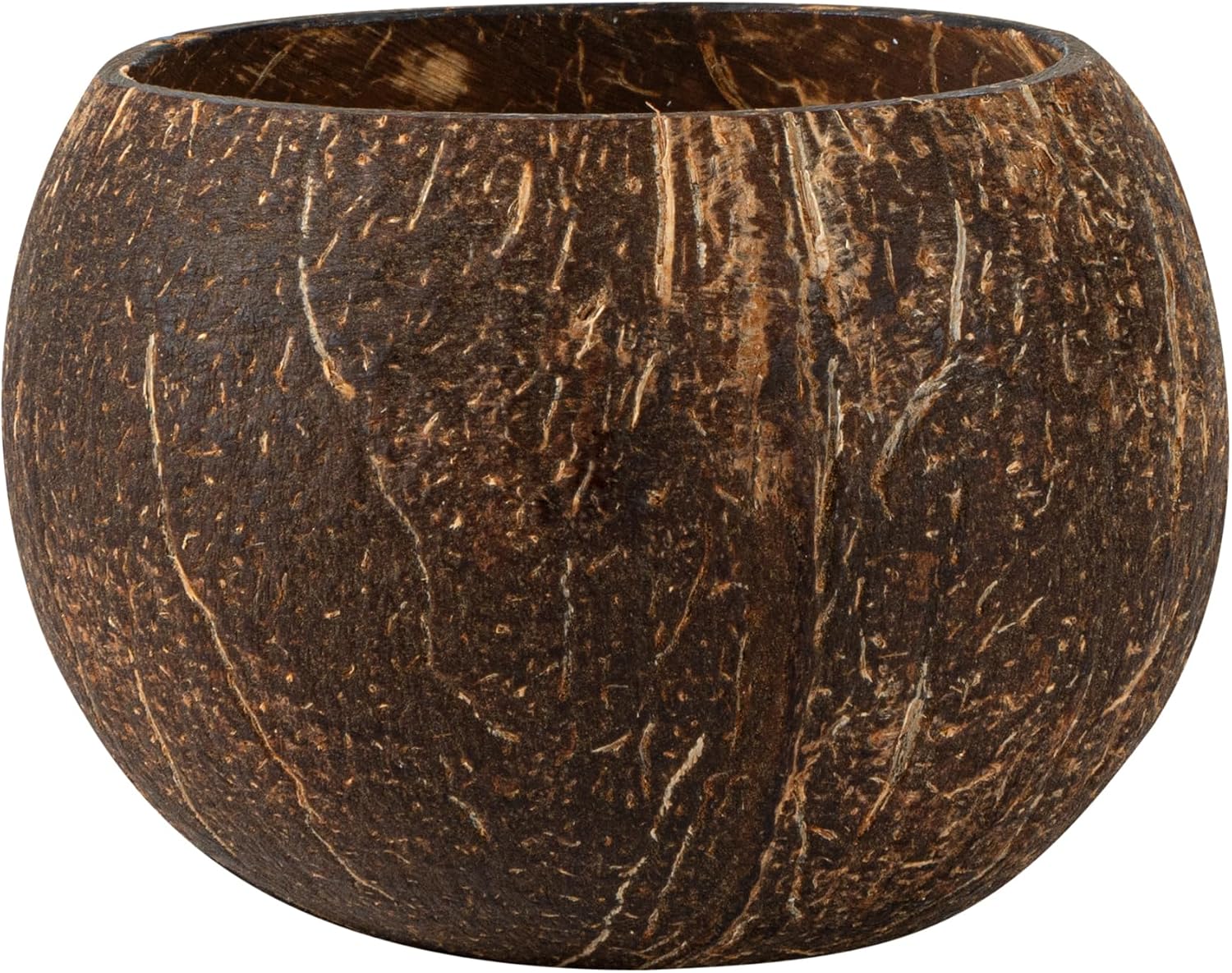 Restaurantware Coconut Shell Candle - 1 Soy Wax Candle 3.94 x 3.94 x 2.76 Inches - Handmade Decorative Candle Bowl with Wooden Wick - Small Brown Scented Candle