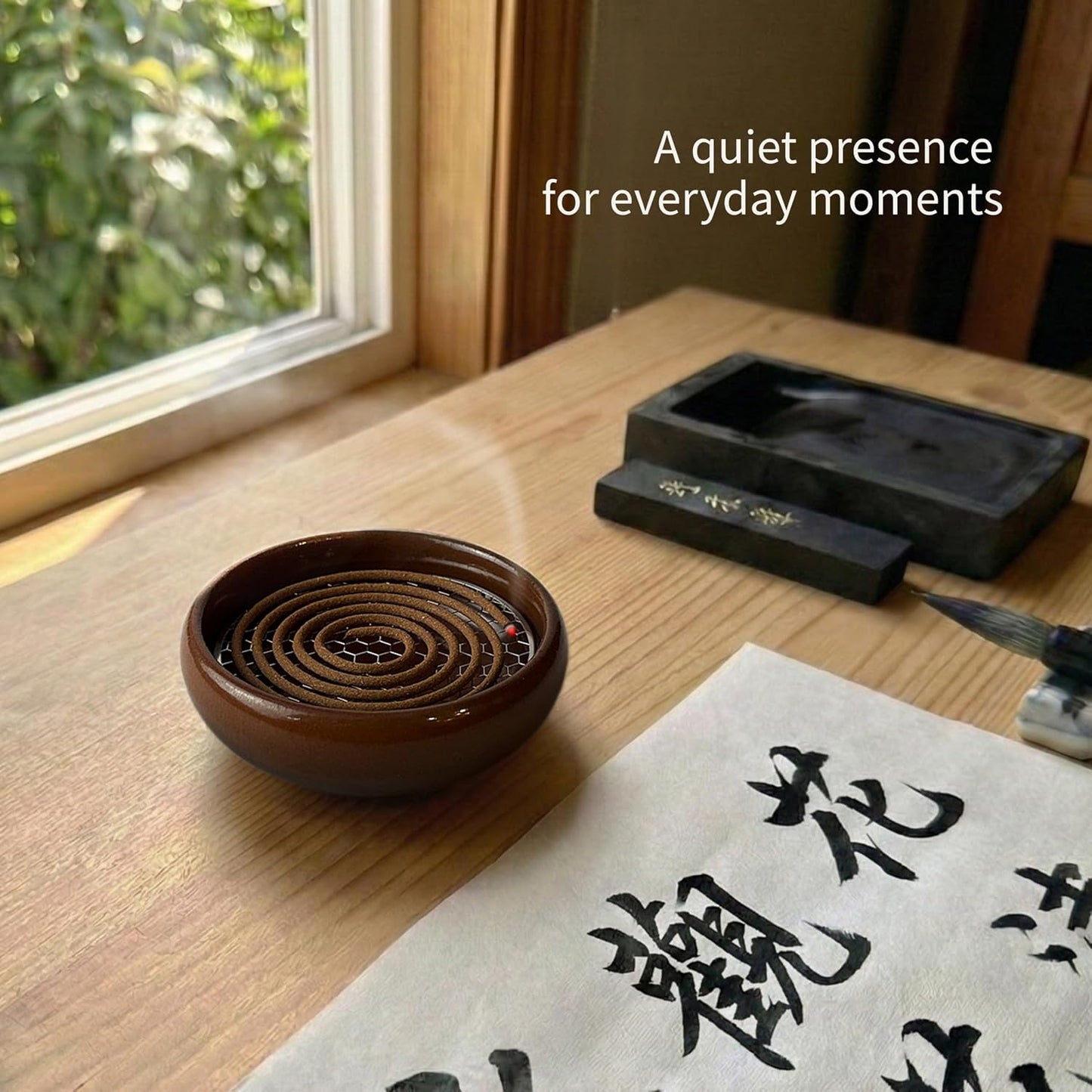 I H INCENSE HOUSE+ – ShinShan Sandalwood Incense Coil · 48 Coils · 3.5–4 Hours · Daily Use · Metal Mesh Incense Holder Included · SS4H (1 Box)