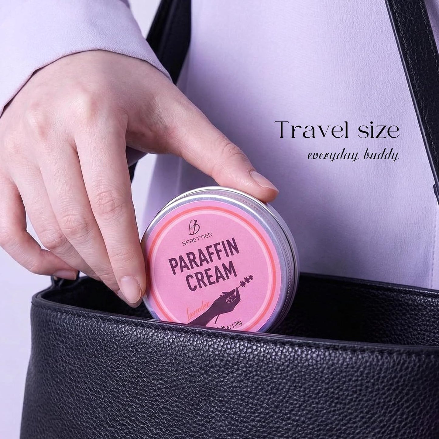 Cold Paraffin Wax Cream for Hands and Feet, Shea Butter Cuticle Balm, Lavender Scent Home Spa, No-Heat Moisturizing Mask
