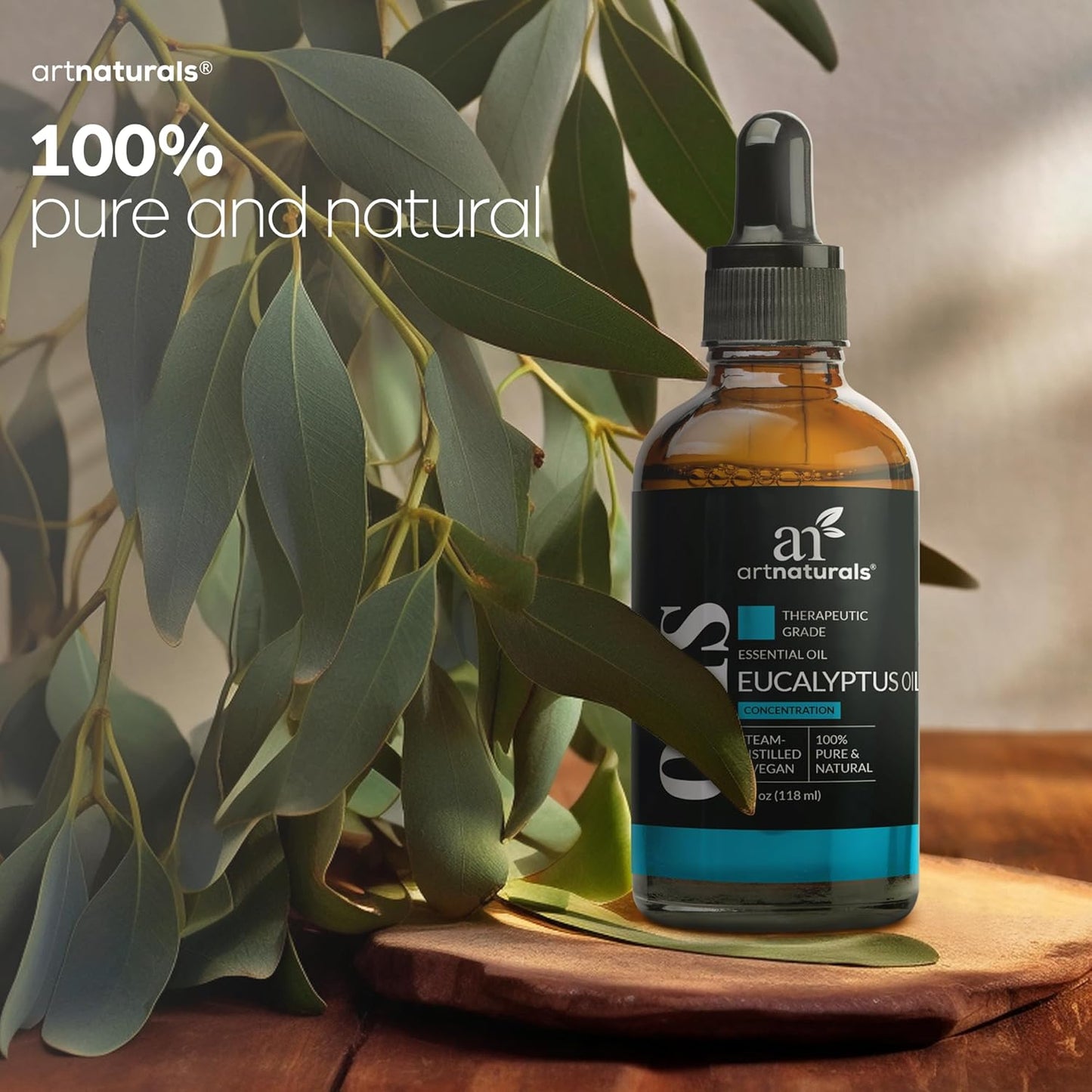 ArtNaturals 100% Pure Eucalyptus Essential Oil - (4.0 Fl Oz / 118ml) - Therapeutic Grade Natural Oils