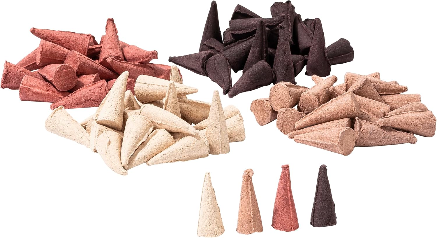 German Incense Cones Bundle Christmas Markets- 4 mostloved Smells from Knox Räucherkerzen/Apotheker Hermann Zwetz. MaMeMi Gift-Set with DIY Mini Nativity Scene