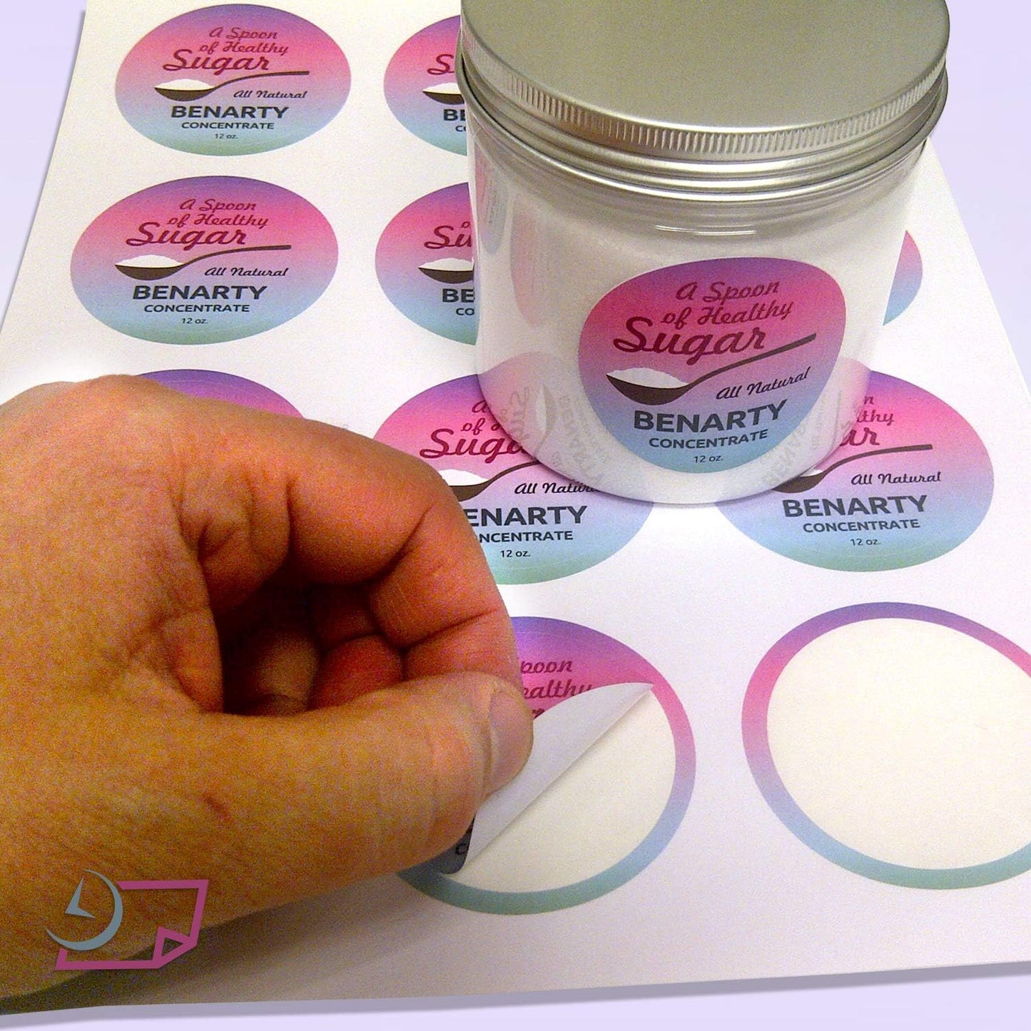 NextDayLabels 2 Inch Round Circle Stickers White for Bleeds Laser Inkjet - 12 Per Sheet Self-Adhesive Candle Jar Product Lids Made in USA - 300 Labels