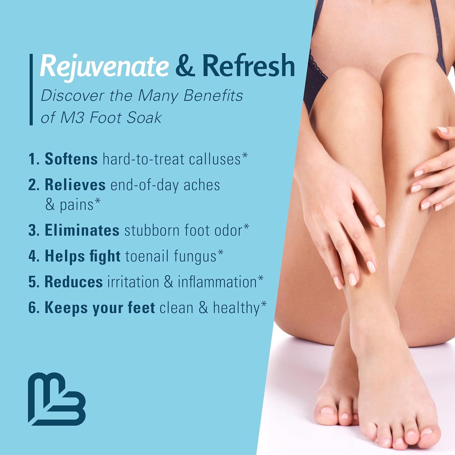 Tea Tree Oil Foot Soak and Epsom Salts for soaking | Foot Spa and Remedy for Athletes Foot, Stinky Feet, and Foot Soak for Dry Cracked Feet | Detox Foot Soak and Tea Tree Oil for Healthy Toenails 16oz