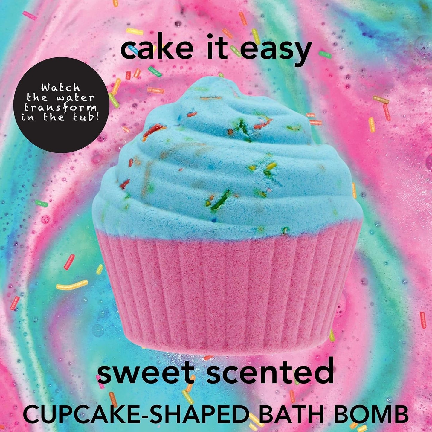 Holler and Glow Sweet Treat Bath Bomb Variety, Cupcake & Ice Cream, Bath Bombs for Girls, Sweet Scented, Fizzy Color Bursting, Non Toxic, Skin Safe, Mother's Day, Easter Or Birthday, 6 Piece Gift Set