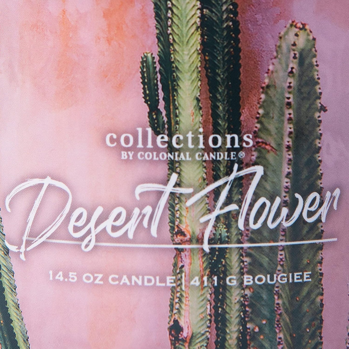 Colonial Candle Desert Flower Scented Jar Candle, Desert Collection, Ivory, 3 Wick, 14.5 oz