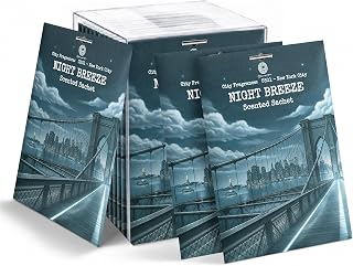 US01-NewYork City Night Breeze Scented Sachets for Drawers, Closets & Cars, 12 Pack