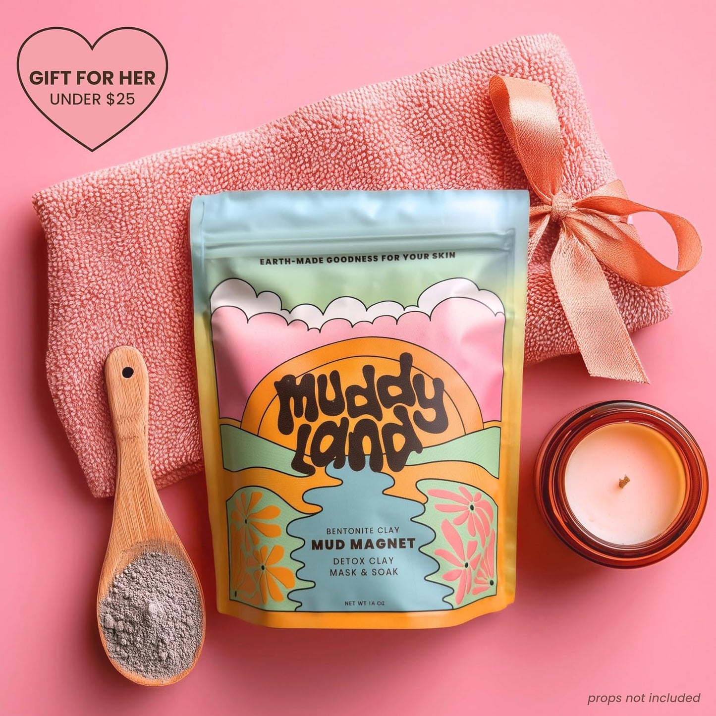 Bentonite Clay Detox Mud Bath Soak & Full Body Mud Mask - Magnetic Clay Bath with Epsom Salt, Gift for Her - Mud Magnet