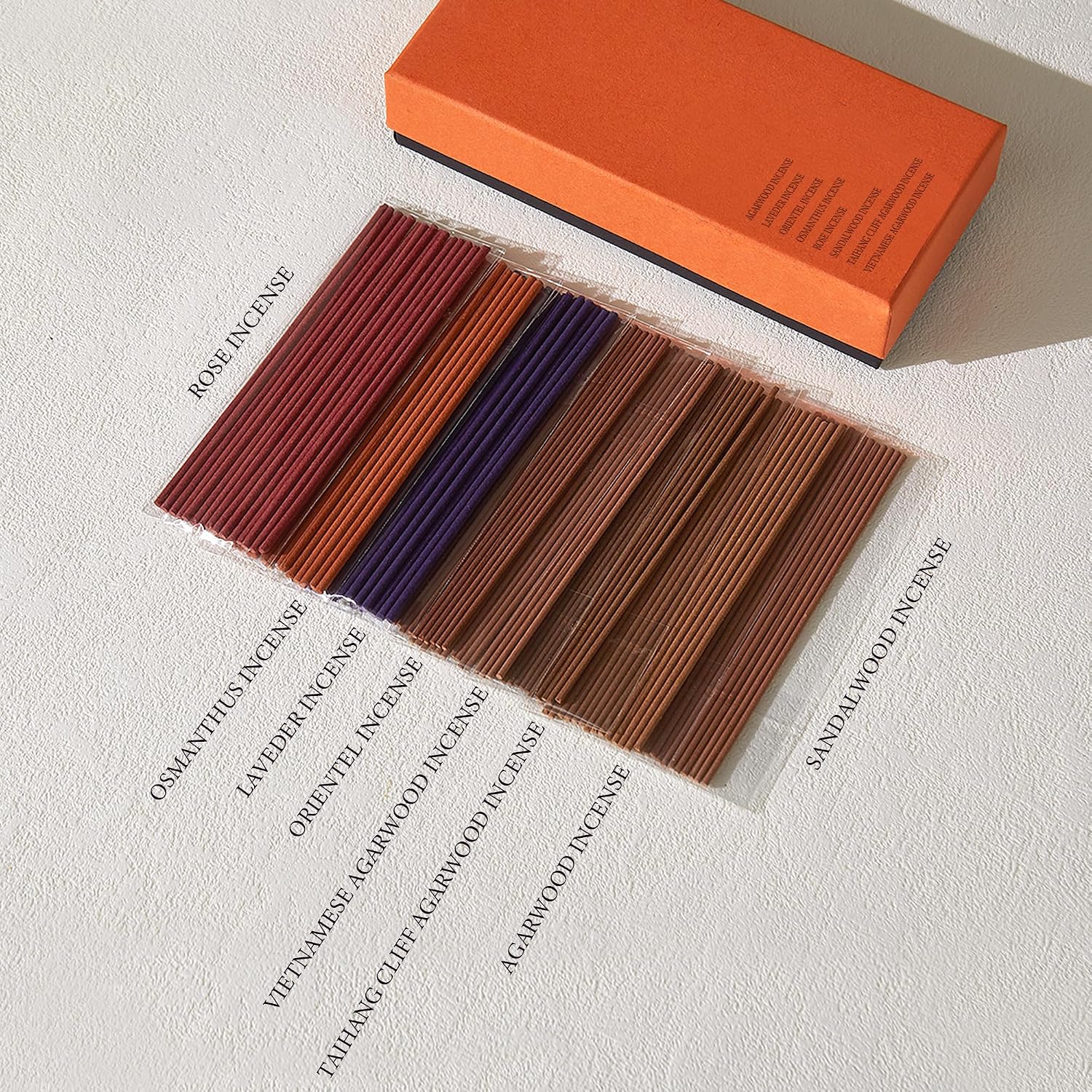 Mini Incense Sticks – Short 8-Scents Variety Set, 120 Natural Hand-Dipped Sticks (4" Long, 20-Min Burn) Clean-Burning Aromatherapy for Travel, Meditation & Daily Relaxation