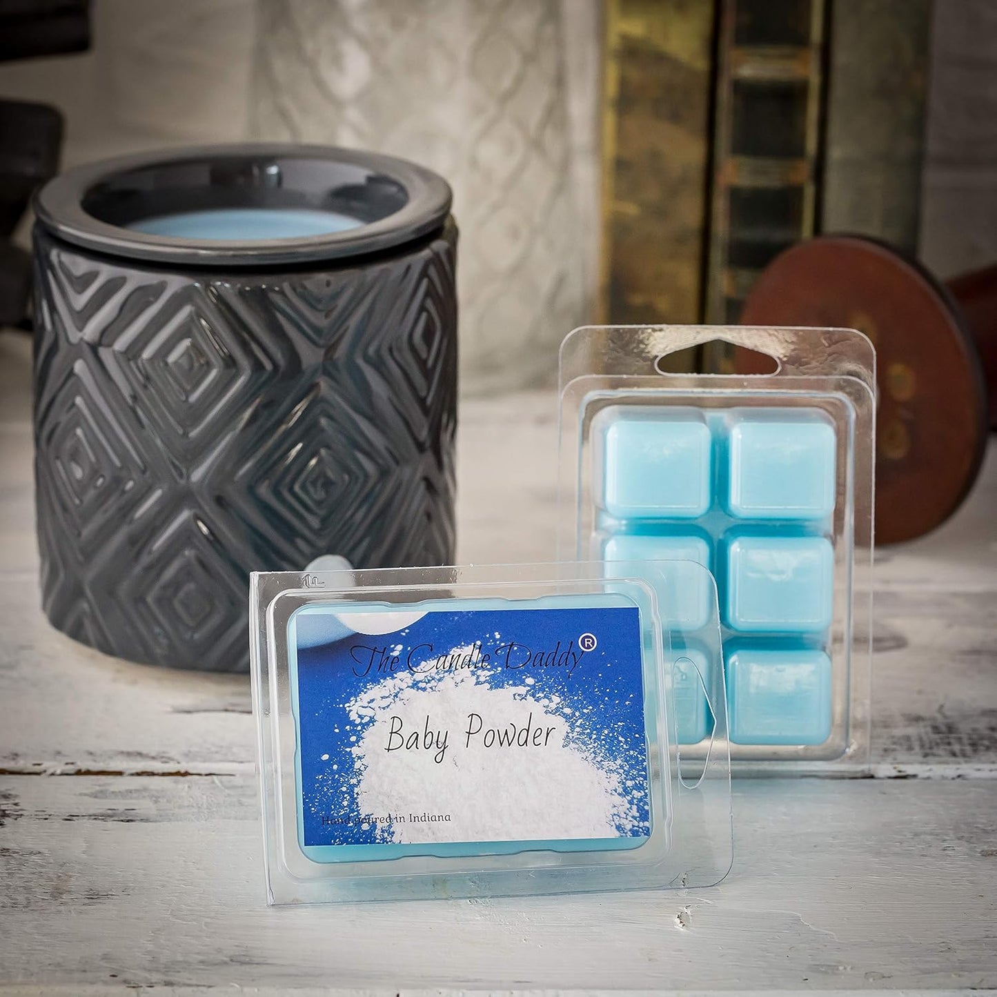 Baby Powder Scented Melt- Maximum Scent Wax Cubes/Melts- 1 Pack -2 Ounces- 6 Cubes