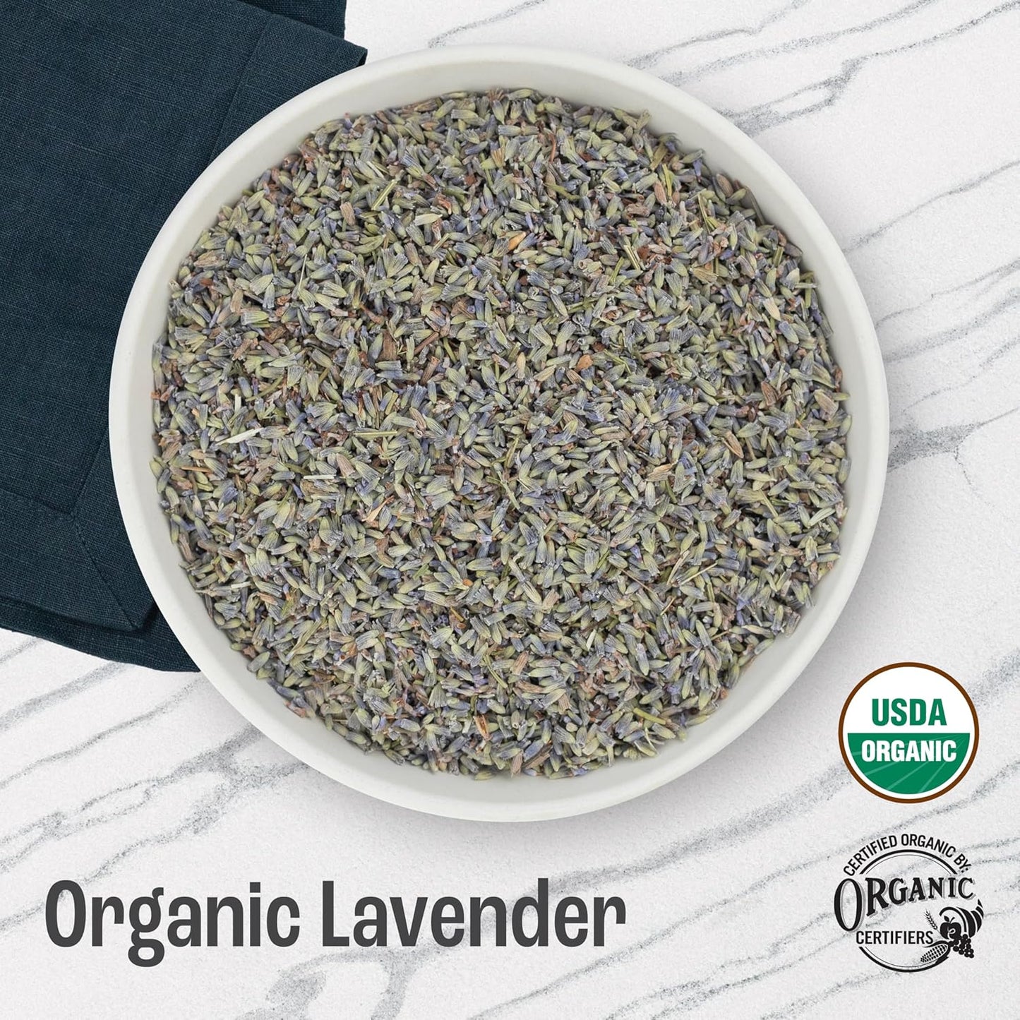 J Mac Botanicals, Organic Lavender Flower (2 oz), Dried Lavender Flowers, Buds