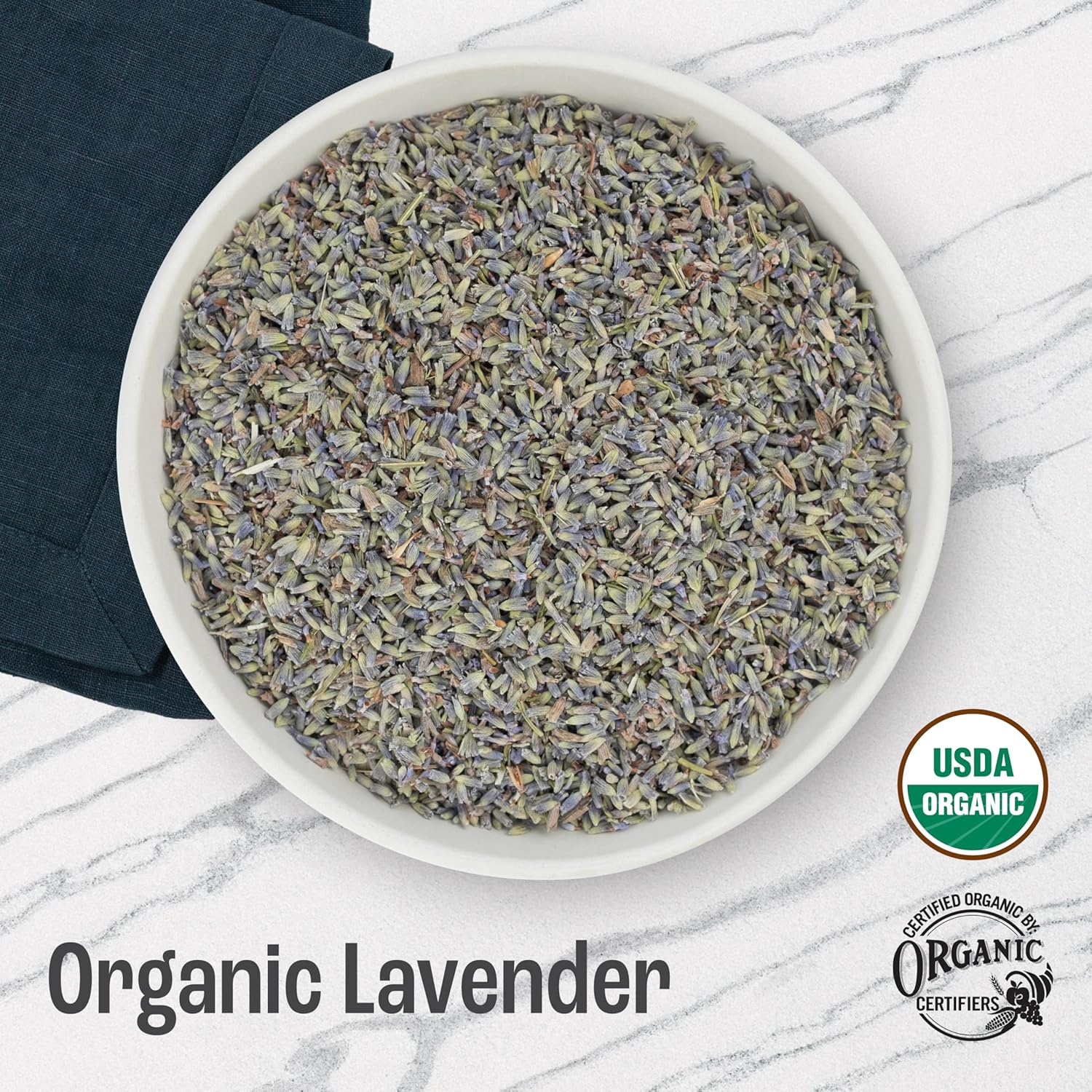 J Mac Botanicals, Organic Lavender Flower (2 oz), Dried Lavender Flowers, Buds