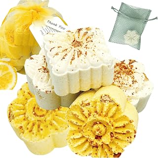 ENERGIZE ME! Aromatherapy Shower Bombs (5PK) –Mood Boost Shower Steamers with Citrus & Mint Essential Oils – Essential Oils for Mood and Energy – Spa Gift Idea (Include Bomb Bag)