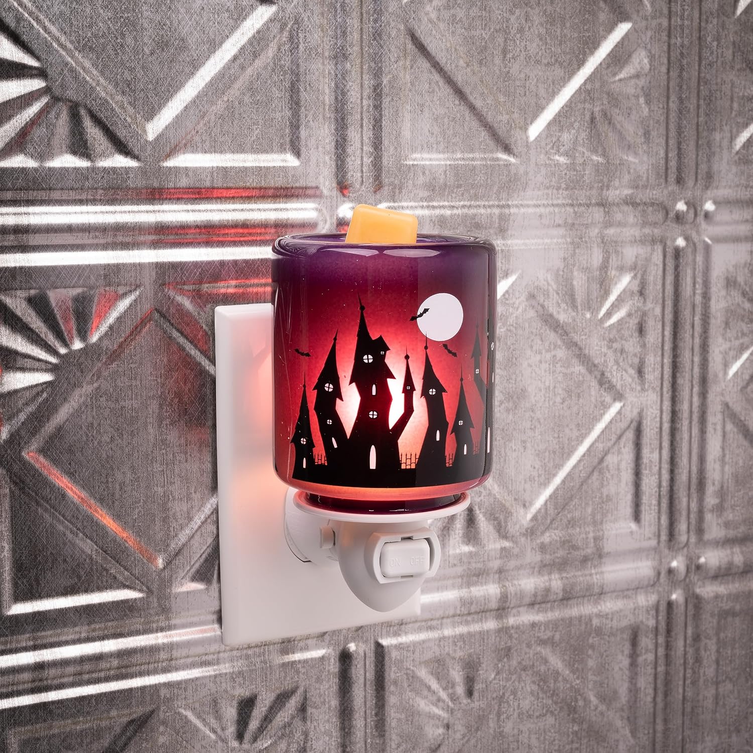 Scentsationals Halloween Collection - Scented Wax Accent Warmer - Spooky Season Wax Cube Melter & Burner - Electric Autumn Fragrance Home Air Freshener & Decoration Bat Haunt