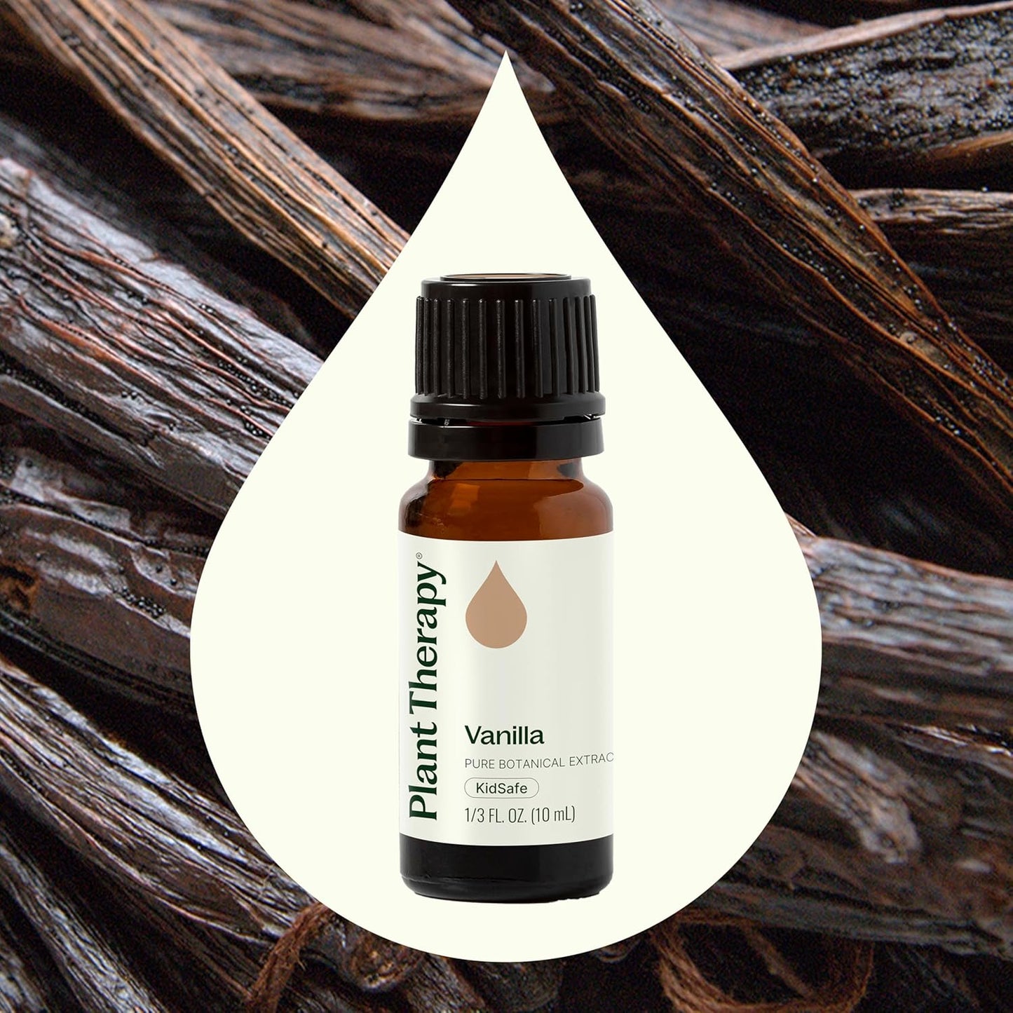 Plant Therapy Vanilla Botanical Extract, 10 mL (1/3 oz), 100% Pure, Undiluted, Promotes Relaxation and Emotional Grounding with Sweet and Comforting Aroma