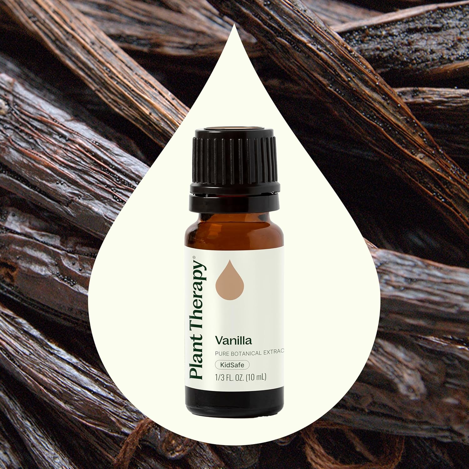 Plant Therapy Vanilla Botanical Extract, 10 mL (1/3 oz), 100% Pure, Undiluted, Promotes Relaxation and Emotional Grounding with Sweet and Comforting Aroma