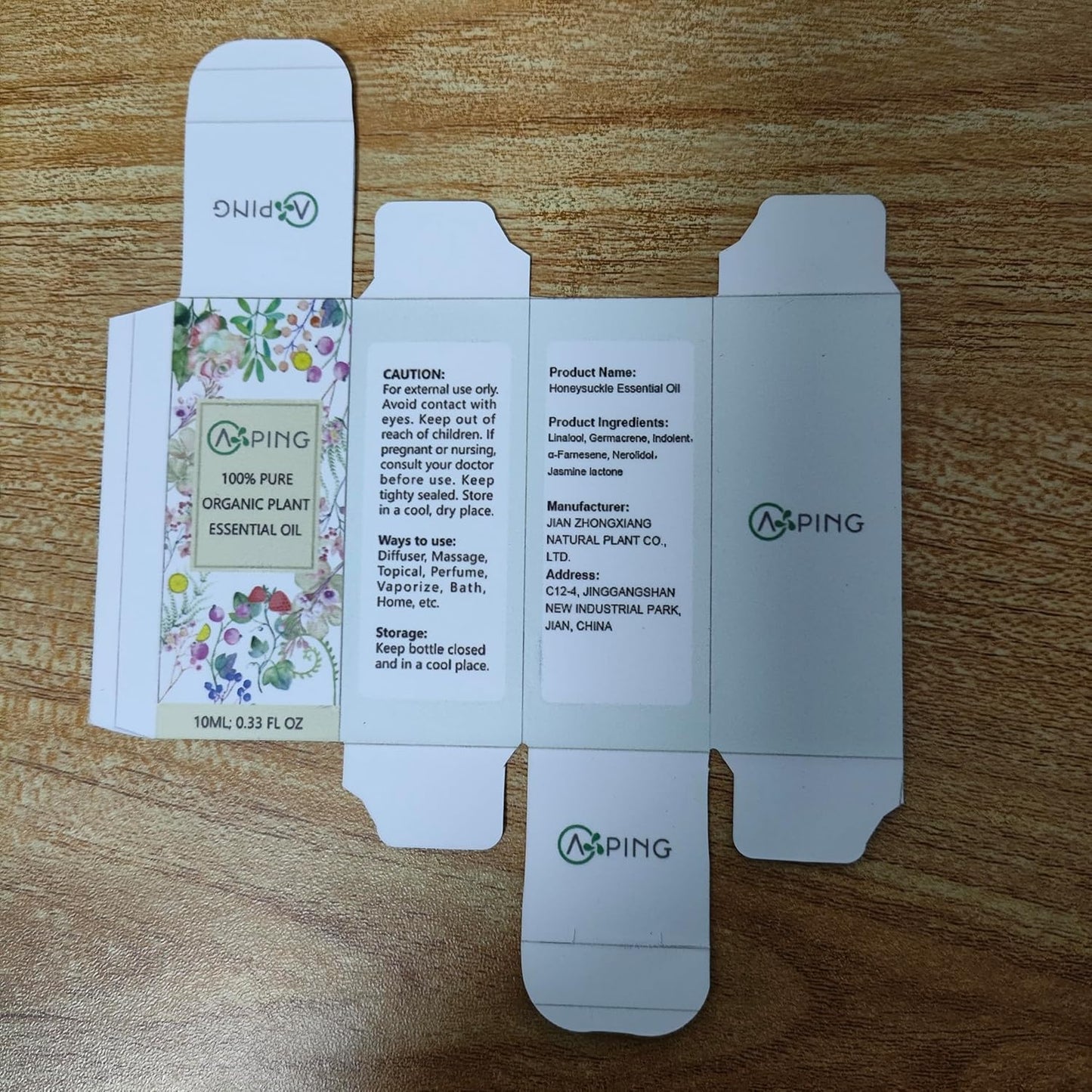 2-Pack Honeysuckle Essential Oil - 100% Pure Organic Natural Plant (Lonicera Japonica) Honeysuckle Oil for Diffuser, Aroma, Spa, Massage, Yoga, Perfume, 2x10ML