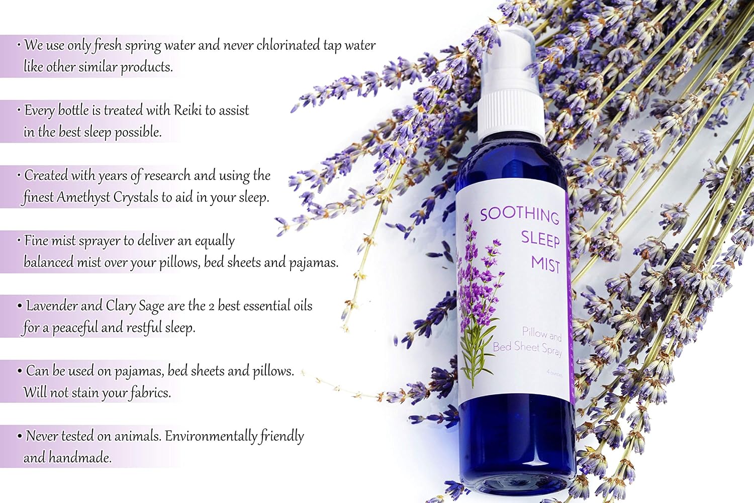 Pillow and Bed Sheet Spray (Lavender and Clary Sage)