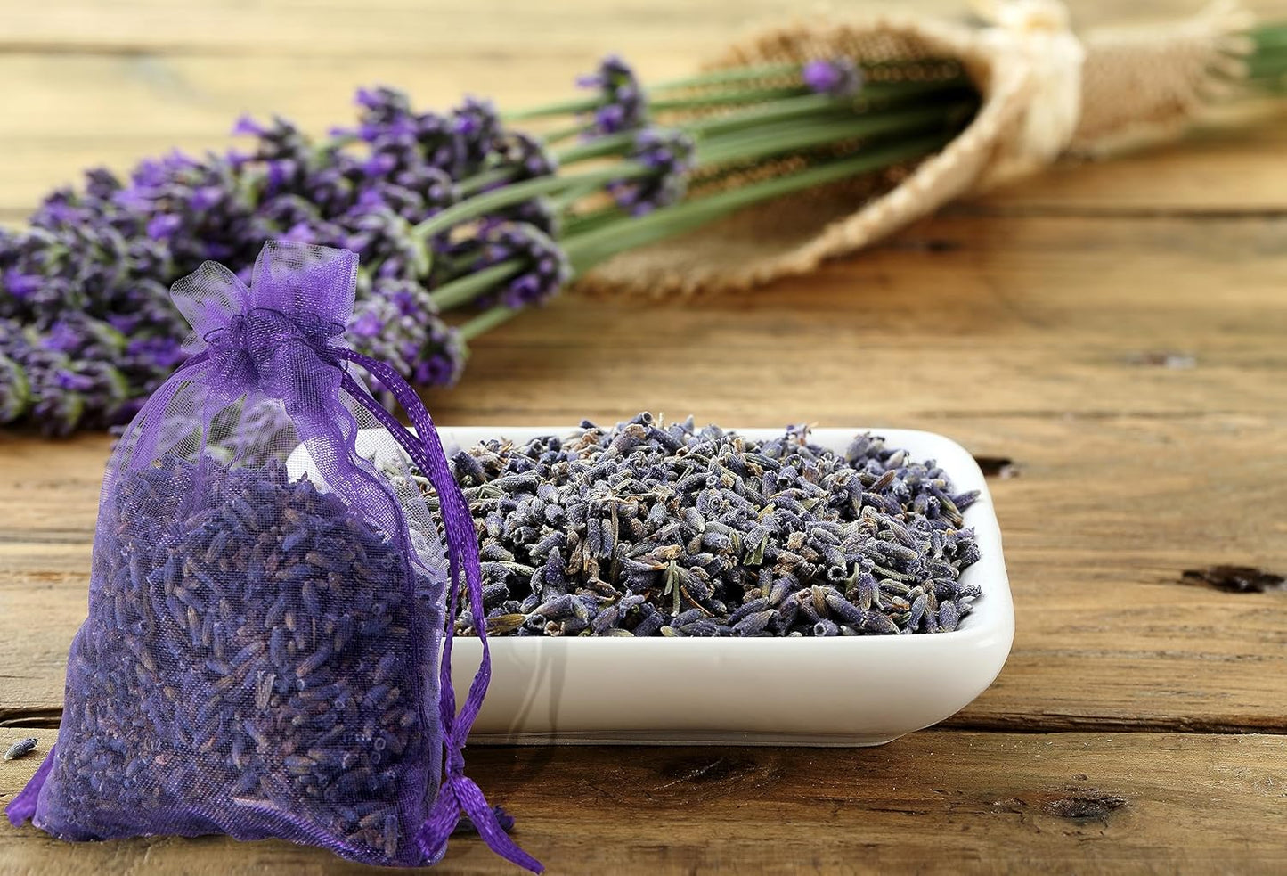 Lavande Sur Terre French Lavender Sachets for Drawers and Closets Fresh Scents, Set of 36, Home Fragrance Sachet for Closets and Drawers, Purple, LV-C-36-1