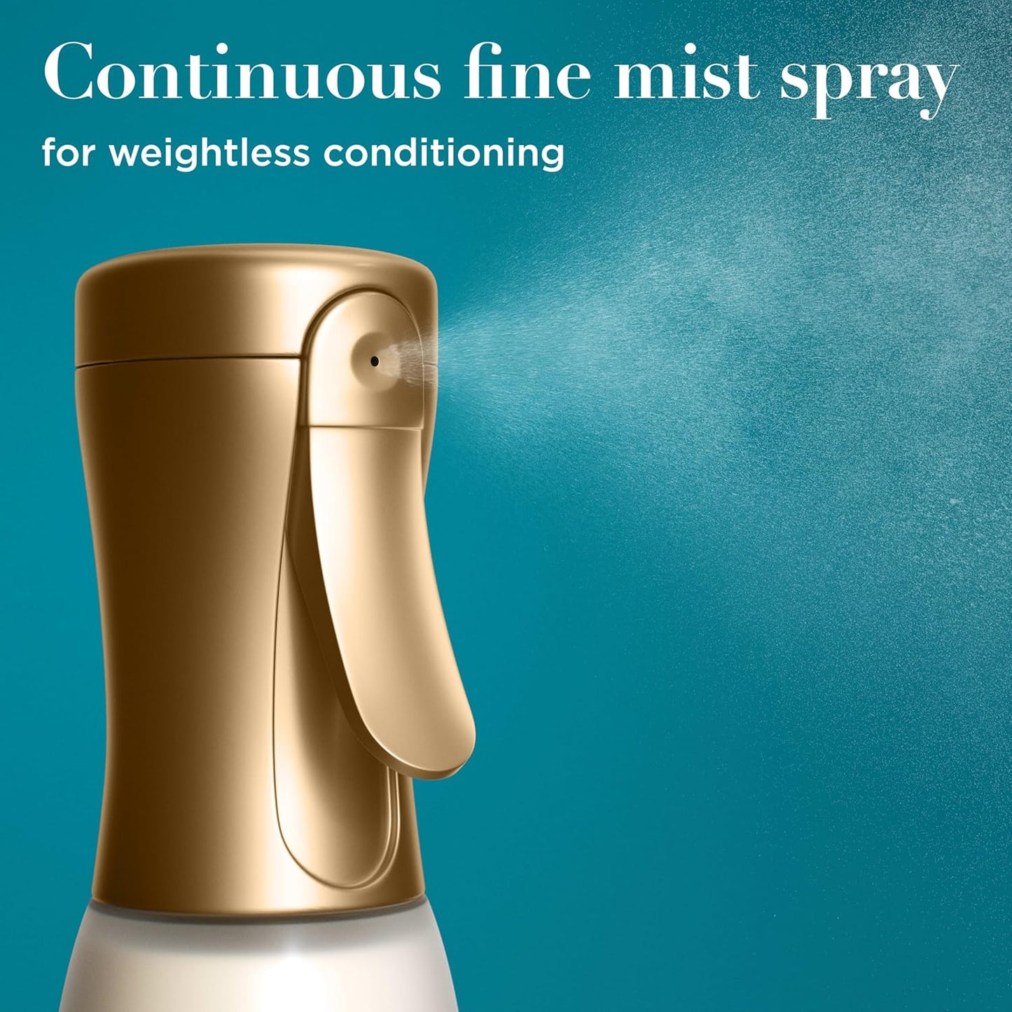 OGX Smooth Emulsion + Argan Oil Conditioning Hair Mist, Damage Repair Spray with Ceramides for 4x Smoother Hair* for up to 48 Hours Without the Weight, 450°F Heat Protection, 6.5 fl. oz