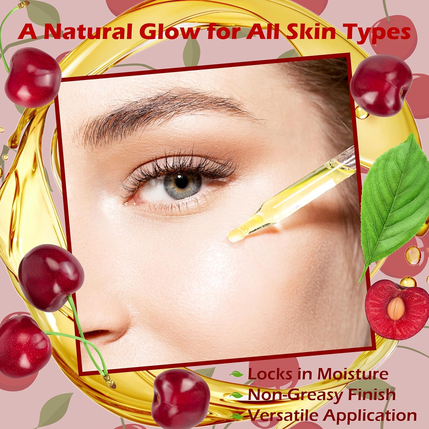 Plant Guru Cherry Kernel Oil 4 fl. oz. Cold Pressed 100% Pure & Natural Carrier – Skin, Face, Body & Hair Growth Moisturizer. Great for DIY Creams, Lotions, and Lip Balms.