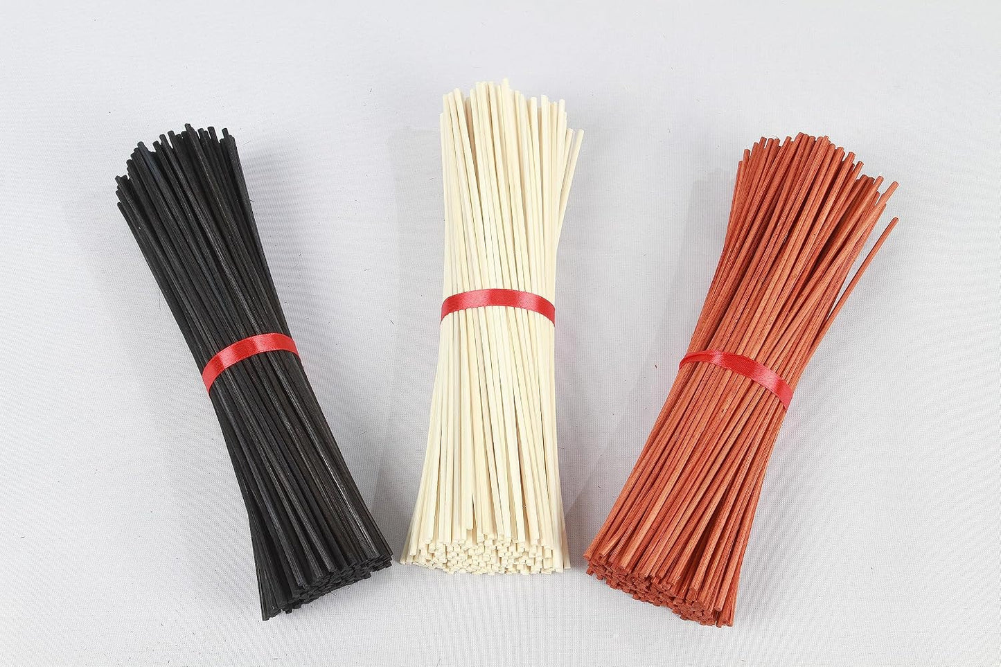 120PC Reed Diffuser Sticks,Diffuser Refills,Natural Rattan Essential Oil Aroma Refill Wood Sticks for Spa, Home,Office (Black and Orange and Natural)