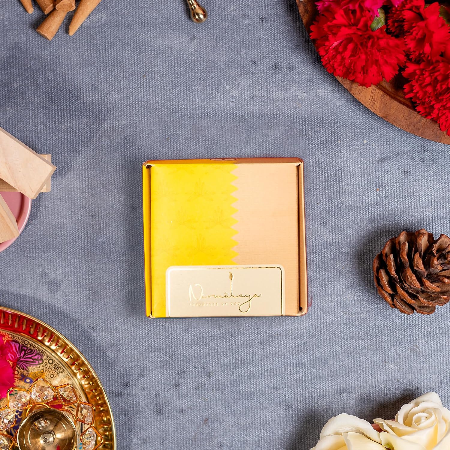 Nirmalaya Luxury Incense Cones | Handmade & Organic | Made in India from Recycled Flowers | Charcoal-Free, Bamboo-Free | 40 Cones, 100g (Jasmine)