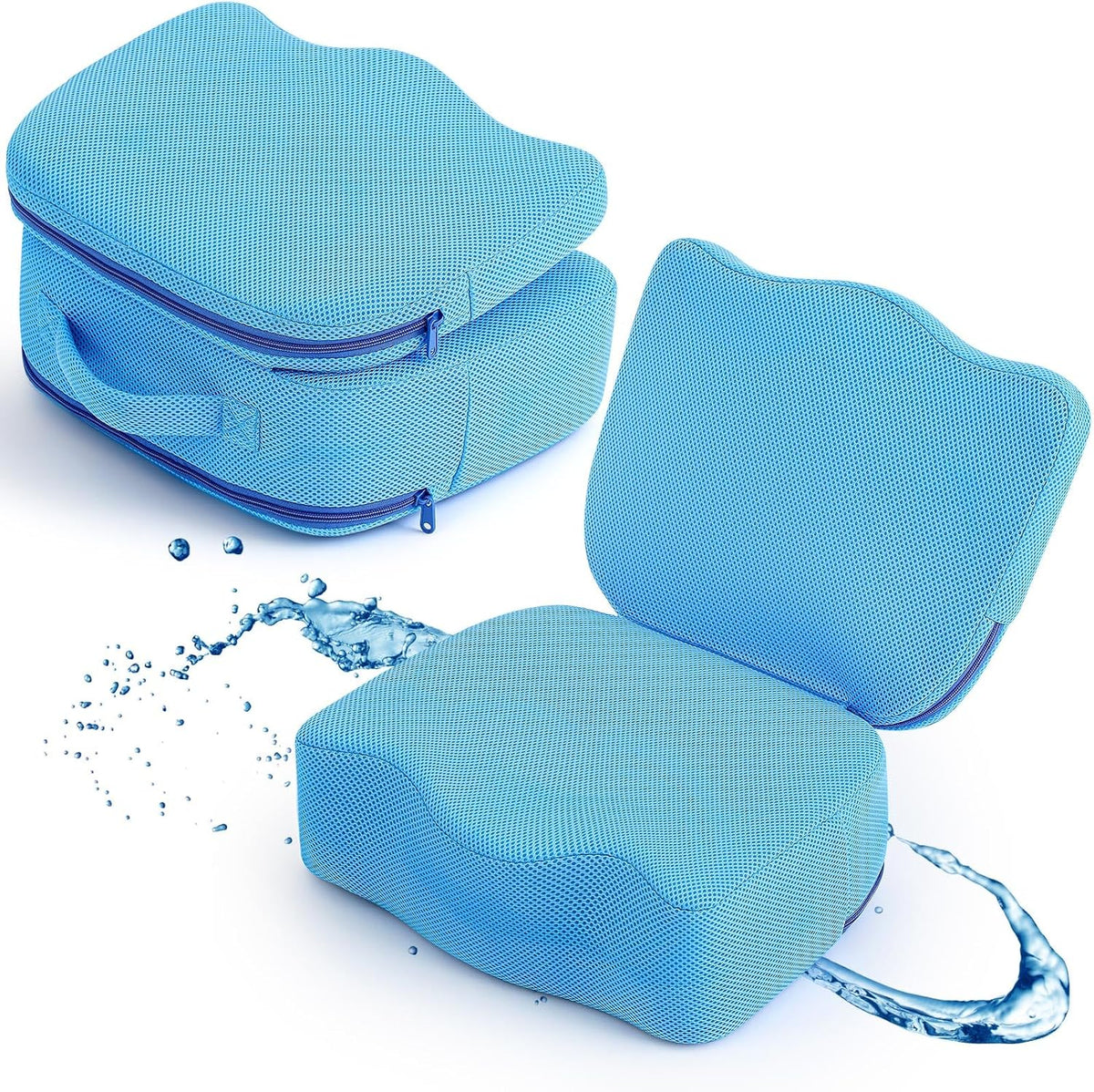 Yerliker 1 Pcs Foldable Hot Tub Booster Seats for Adults, Weighted Spa Seat, Blue