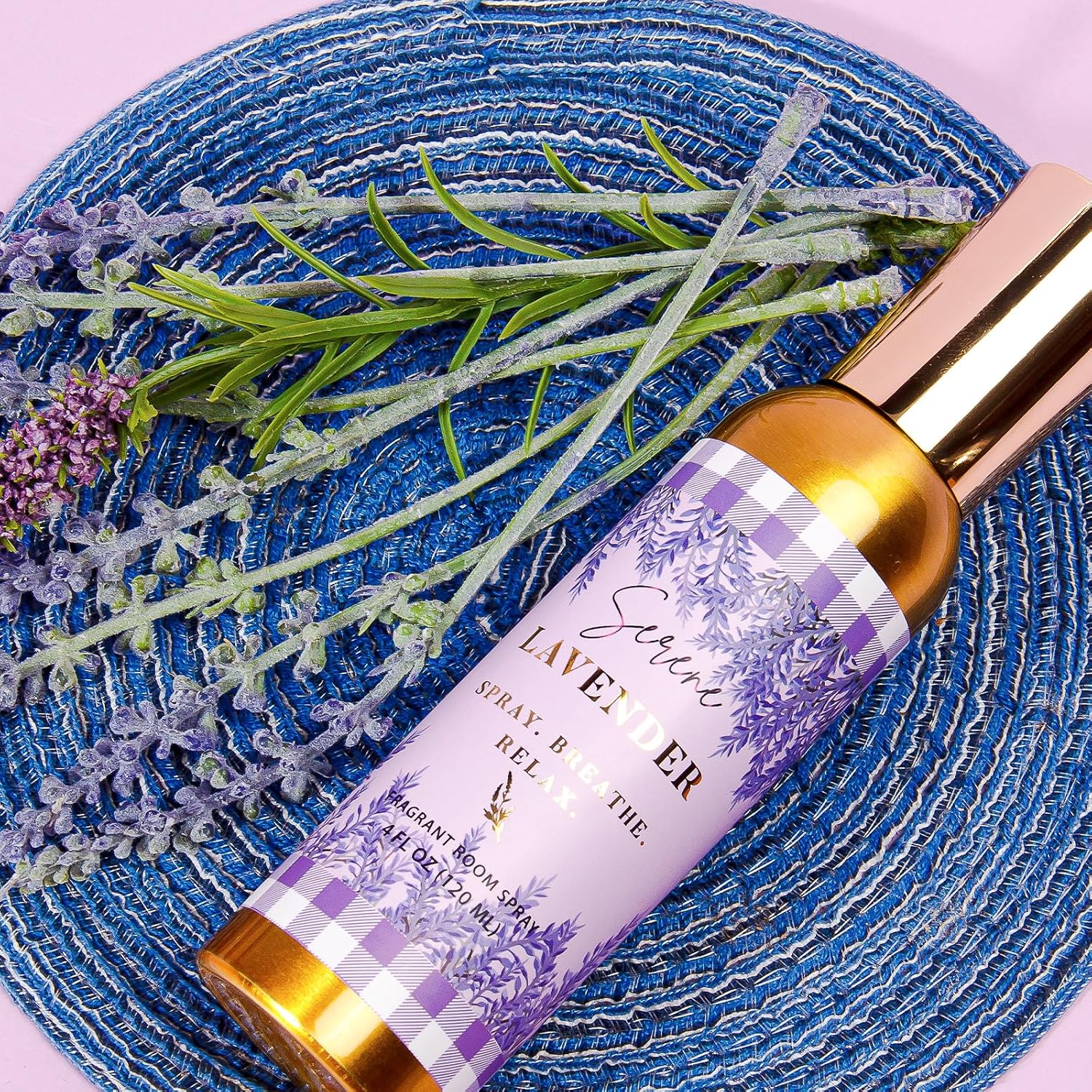 Room Spray, Serene Lavender, 4 fl oz, Air Freshener for Home, Long-Lasting Odor Eliminator for Bathroom and Office