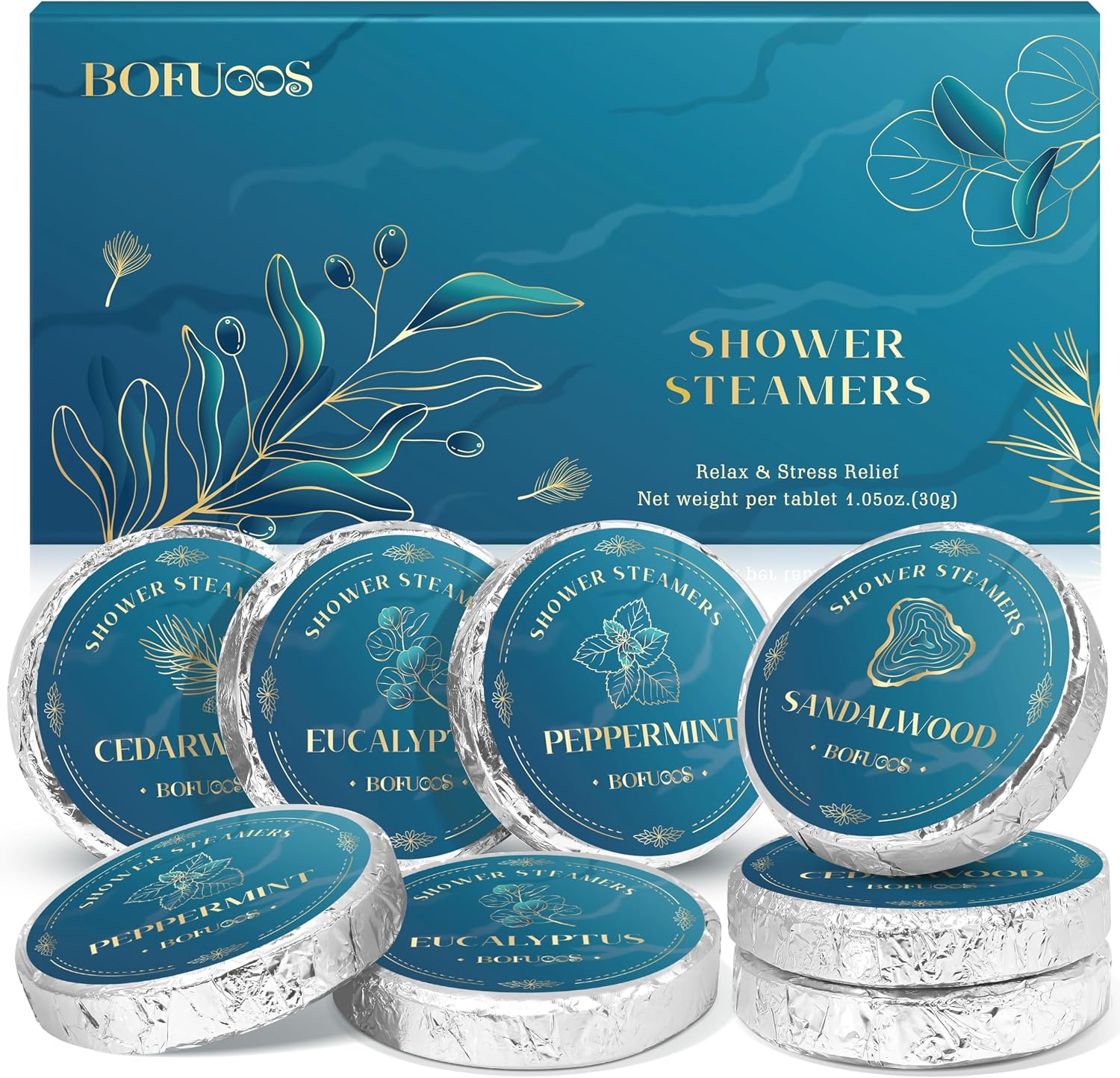 Shower Steamers for Men Daily Relaxation, Gifts for Men, Dad, Teen | Birthday & Christmas Gift for Him, Husband, Boyfriend, Premium Natural Essential Oils Aromatherapy for Soothing Daily Stress