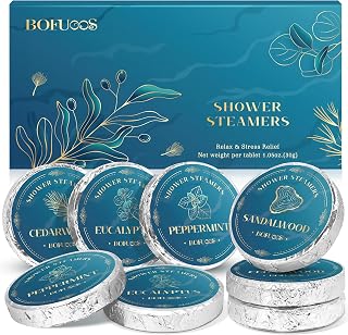 Shower Steamers for Men Daily Relaxation, Gifts for Men, Dad, Teen | Birthday & Christmas Gift for Him, Husband, Boyfriend, Premium Natural Essential Oils Aromatherapy for Soothing Daily Stress