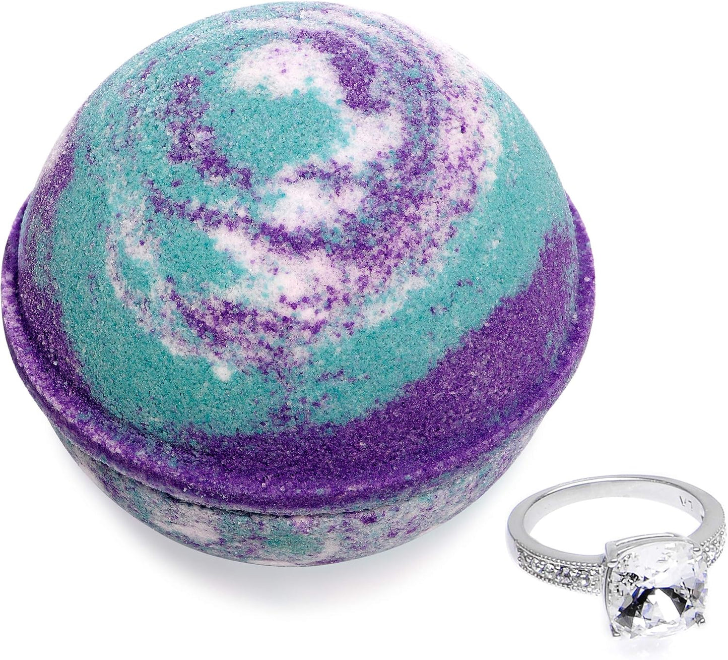 Bath Bomb with Surprise Ring Inside Mermaid Daydream Extra Large 10 oz. Made in USA (Suprise)